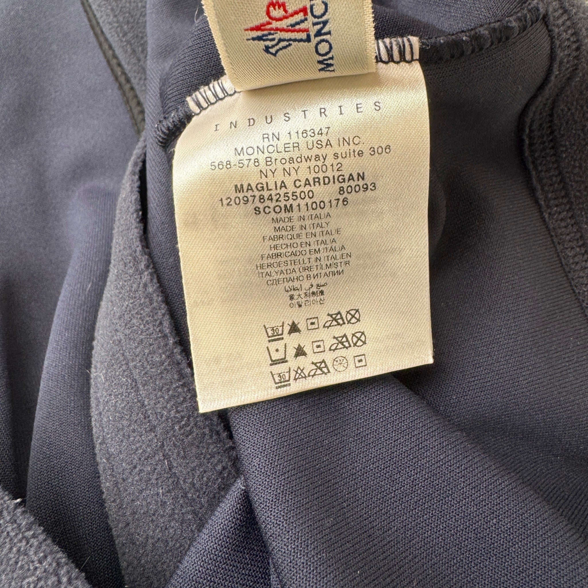 Men's Maglia Cardigan Jacket Navy Size XXL