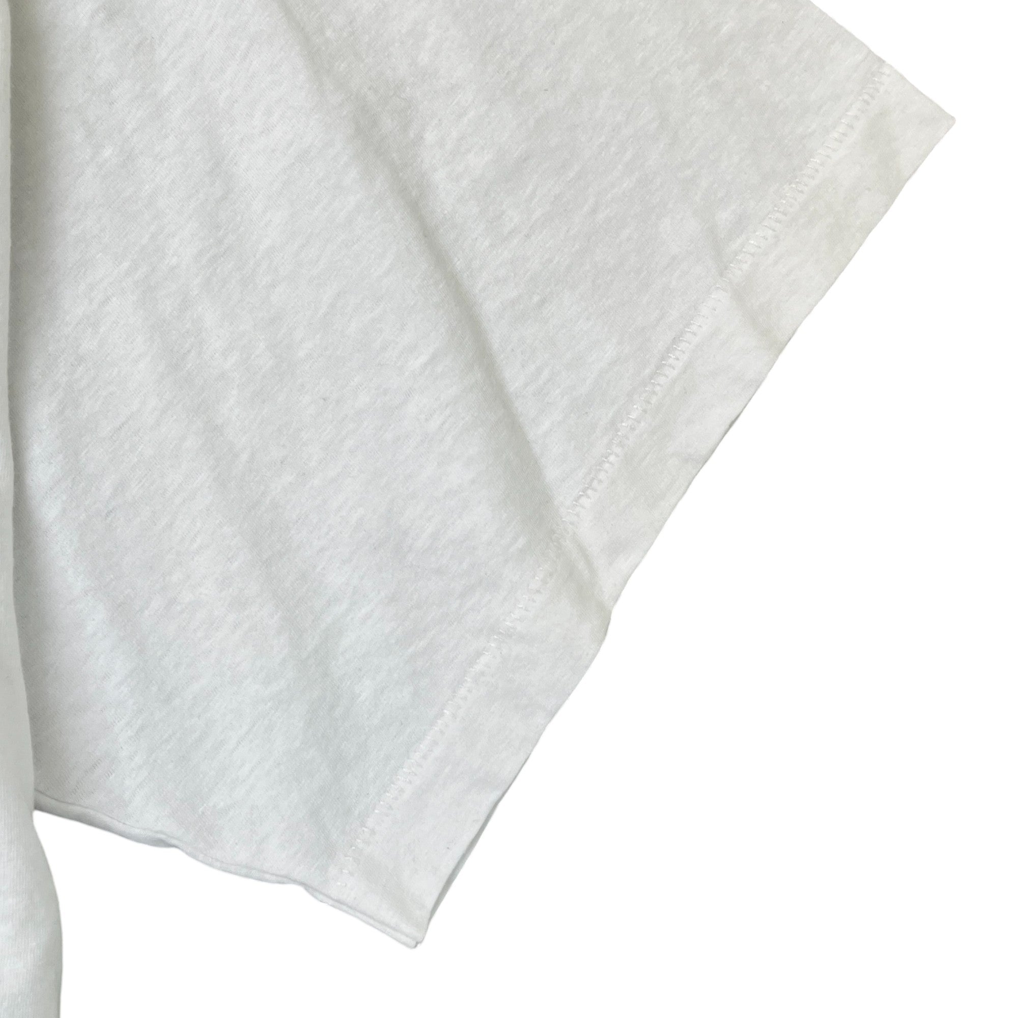 Men's Oversized Printed Logo T-Shirt White Size M