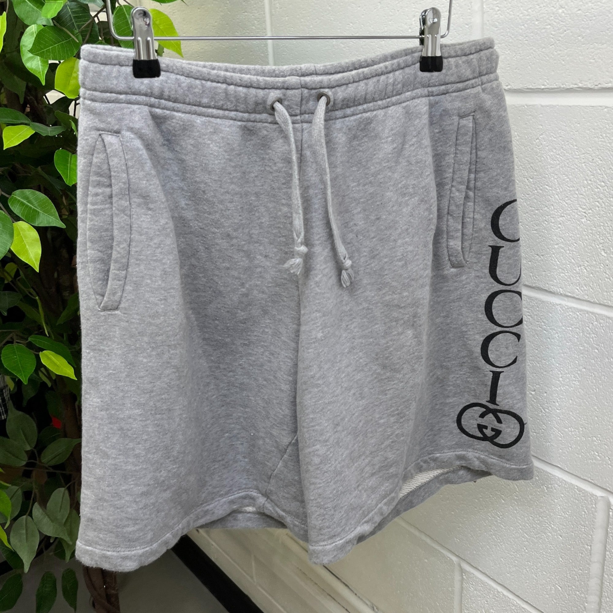 Men's Interlocking G Shorts Grey Size S