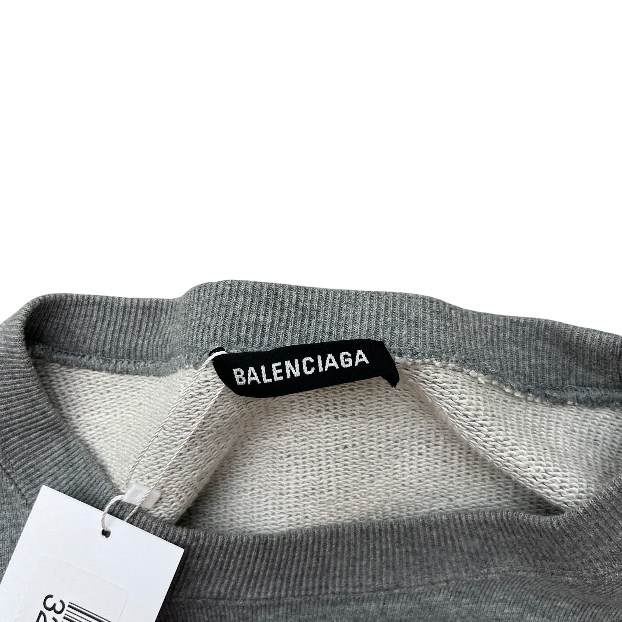 Men's Bb Logo Print Sweatshirt Grey Size M