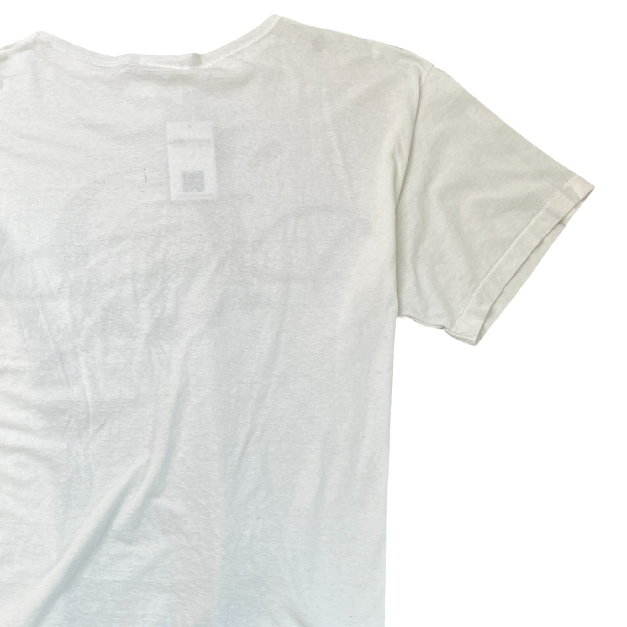 Men's Oversized Printed Logo T-Shirt White Size M