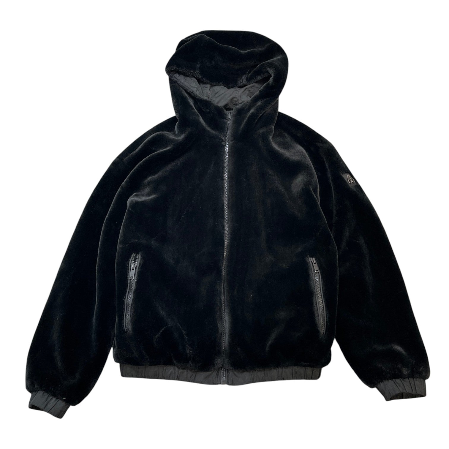 Men's Borden Monogram Bunny Reversible Jacket Black Size S