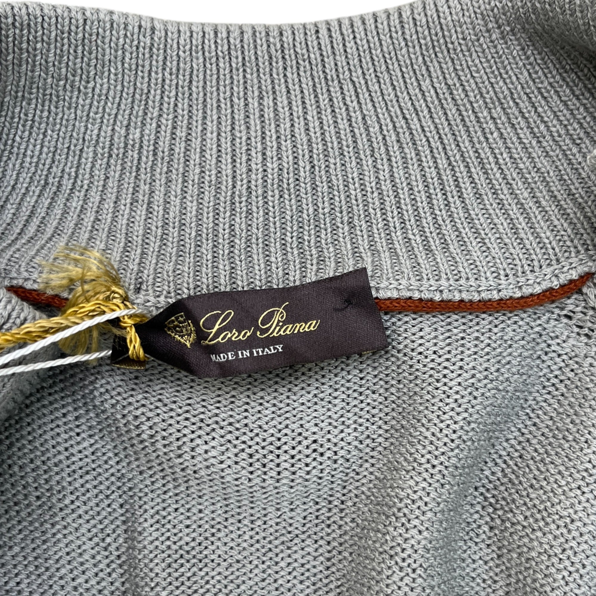 Men's Zip Turtle Jumper Grey Size IT 56 / UK XXXL