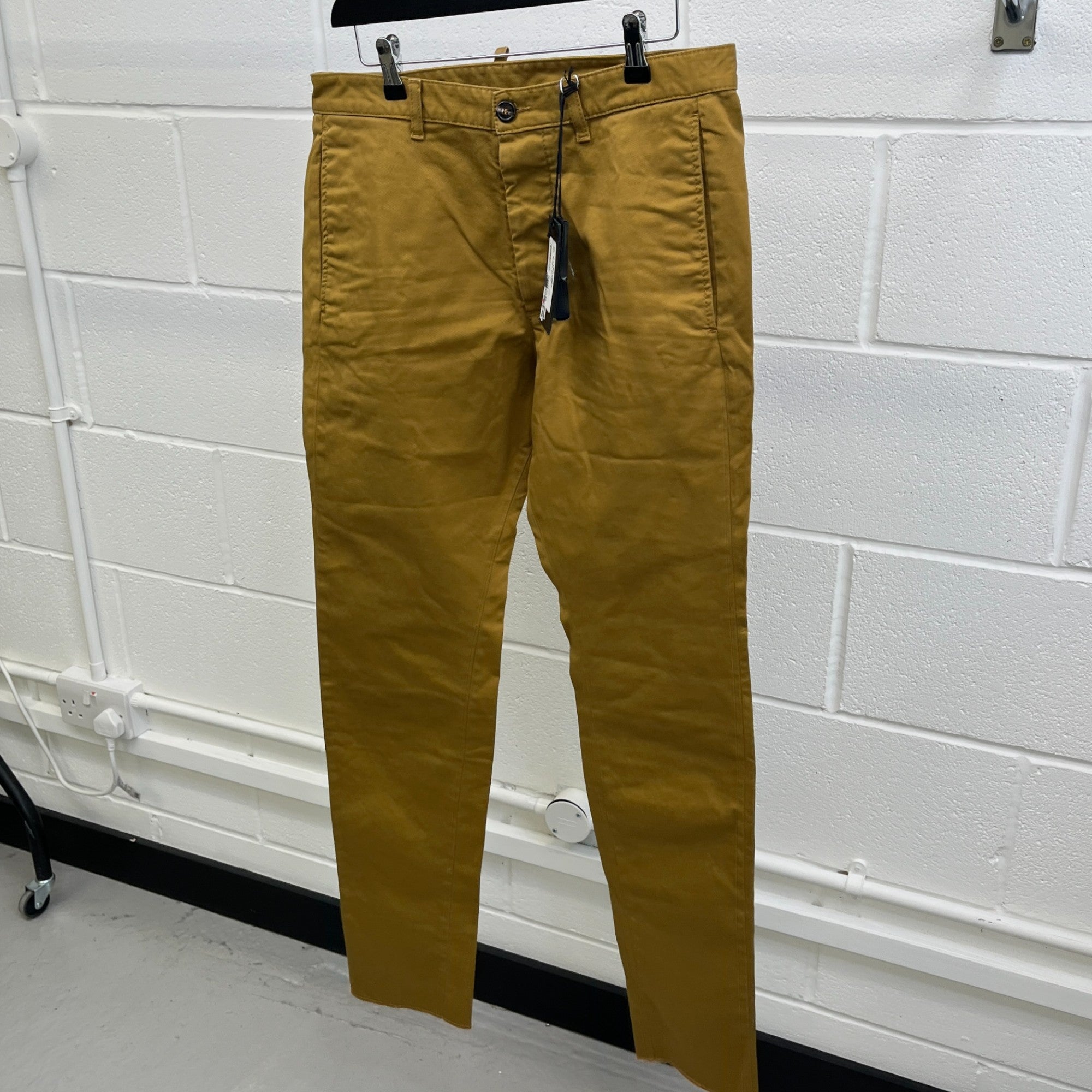 Men's Straight Leg Jeans Yellow Size IT 48 / UK 32