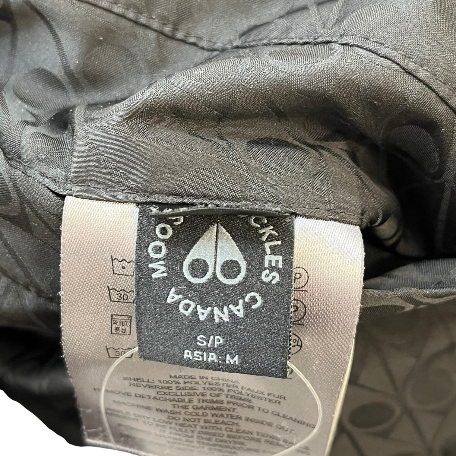Men's Borden Monogram Bunny Reversible Jacket Black Size S