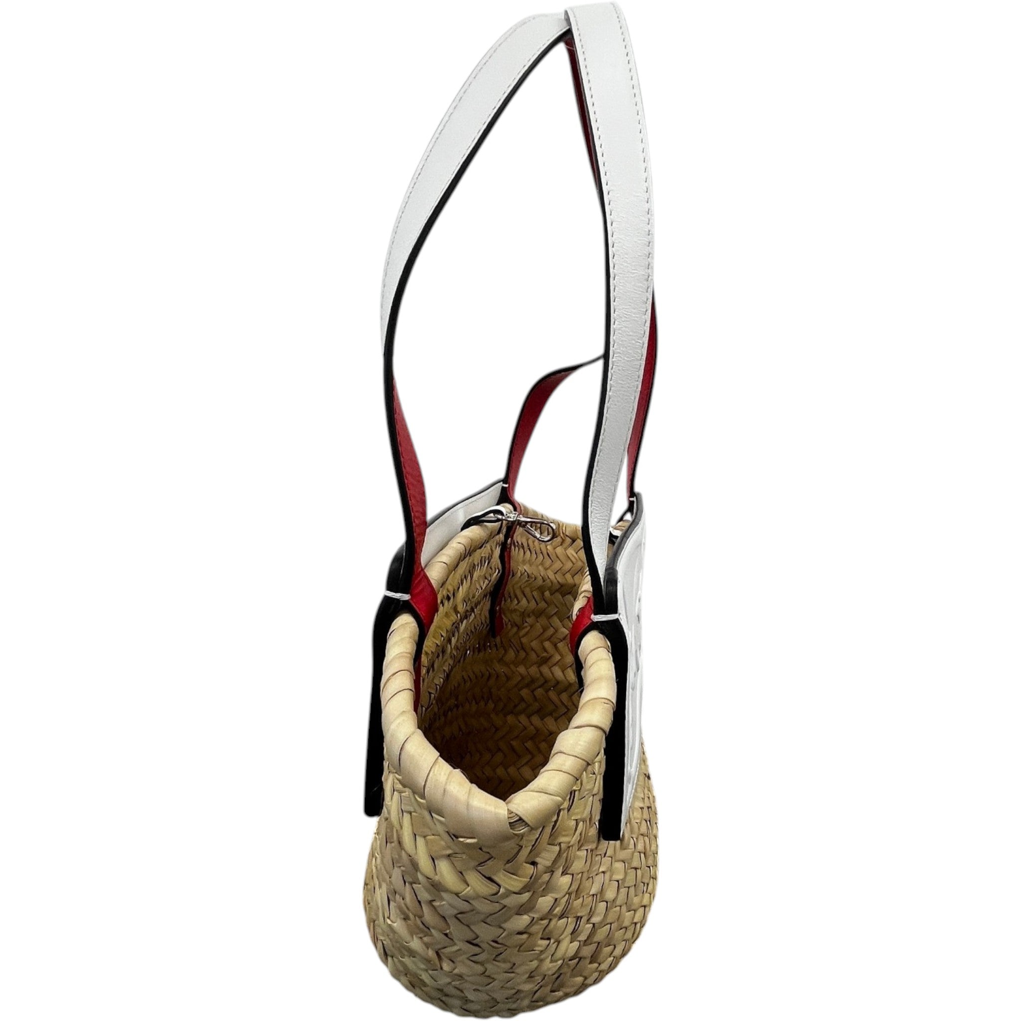 Women's Woven Straw Loubishore Tote Bag White