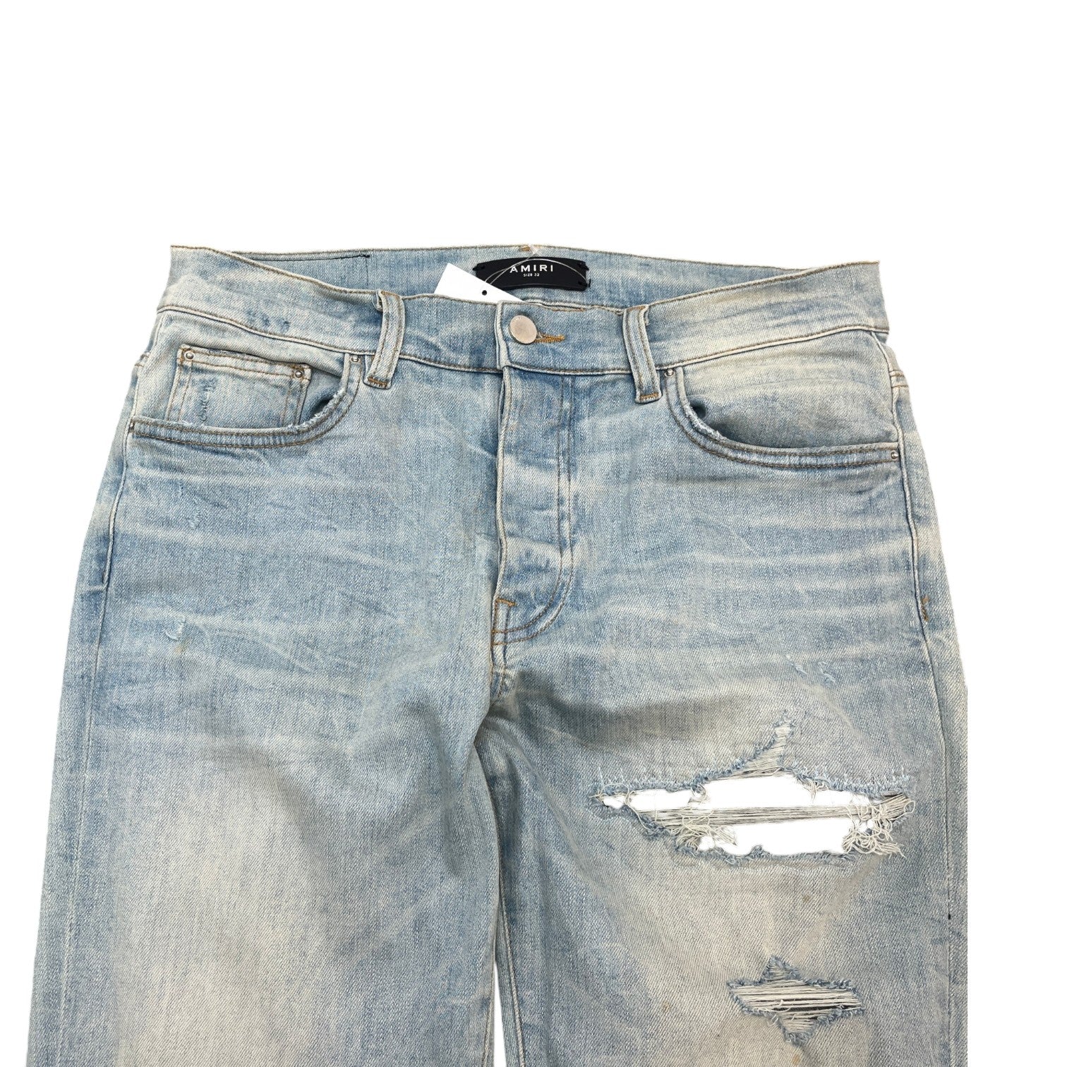 Men's Mx1 Distressed Jeans Blue Size Waist 32"