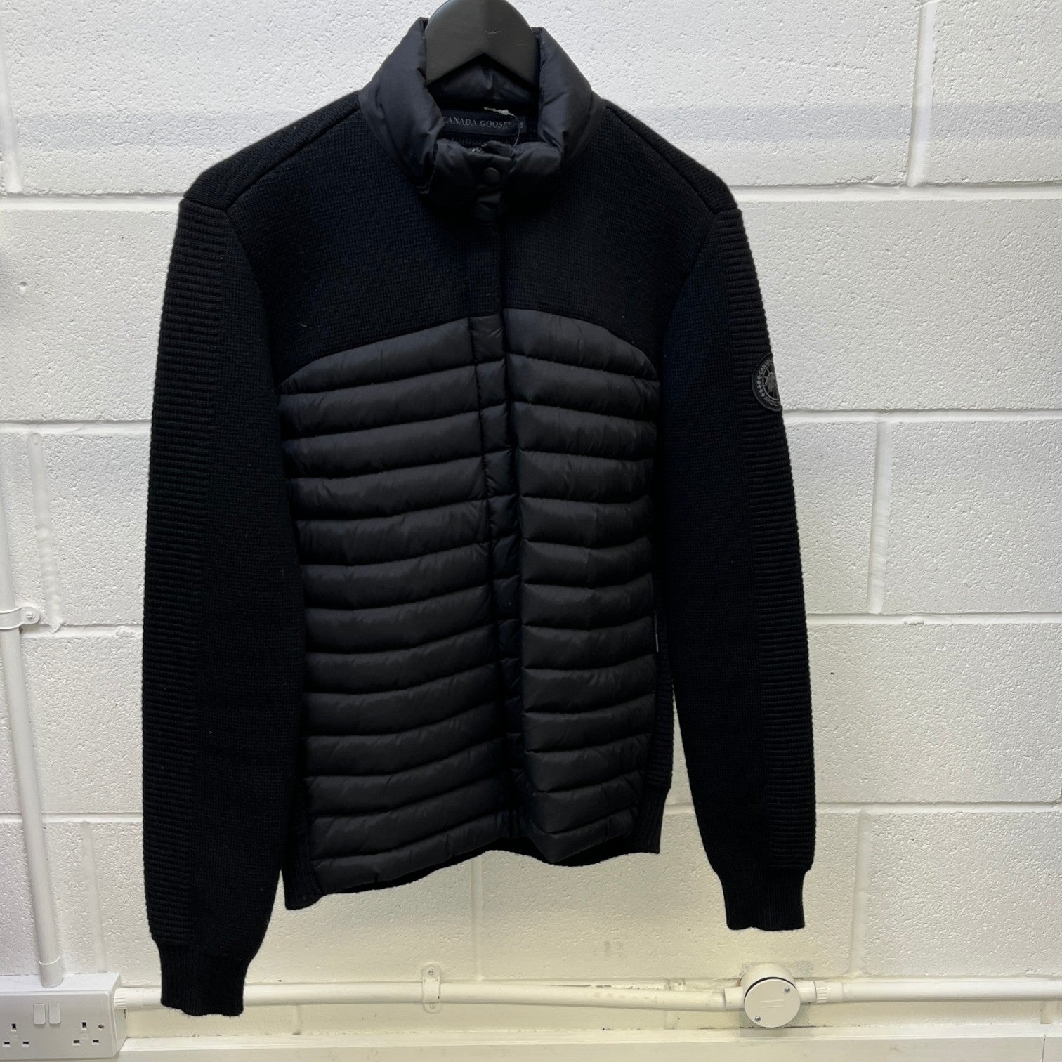Men's Hybridge Knit Jacket Black Size L