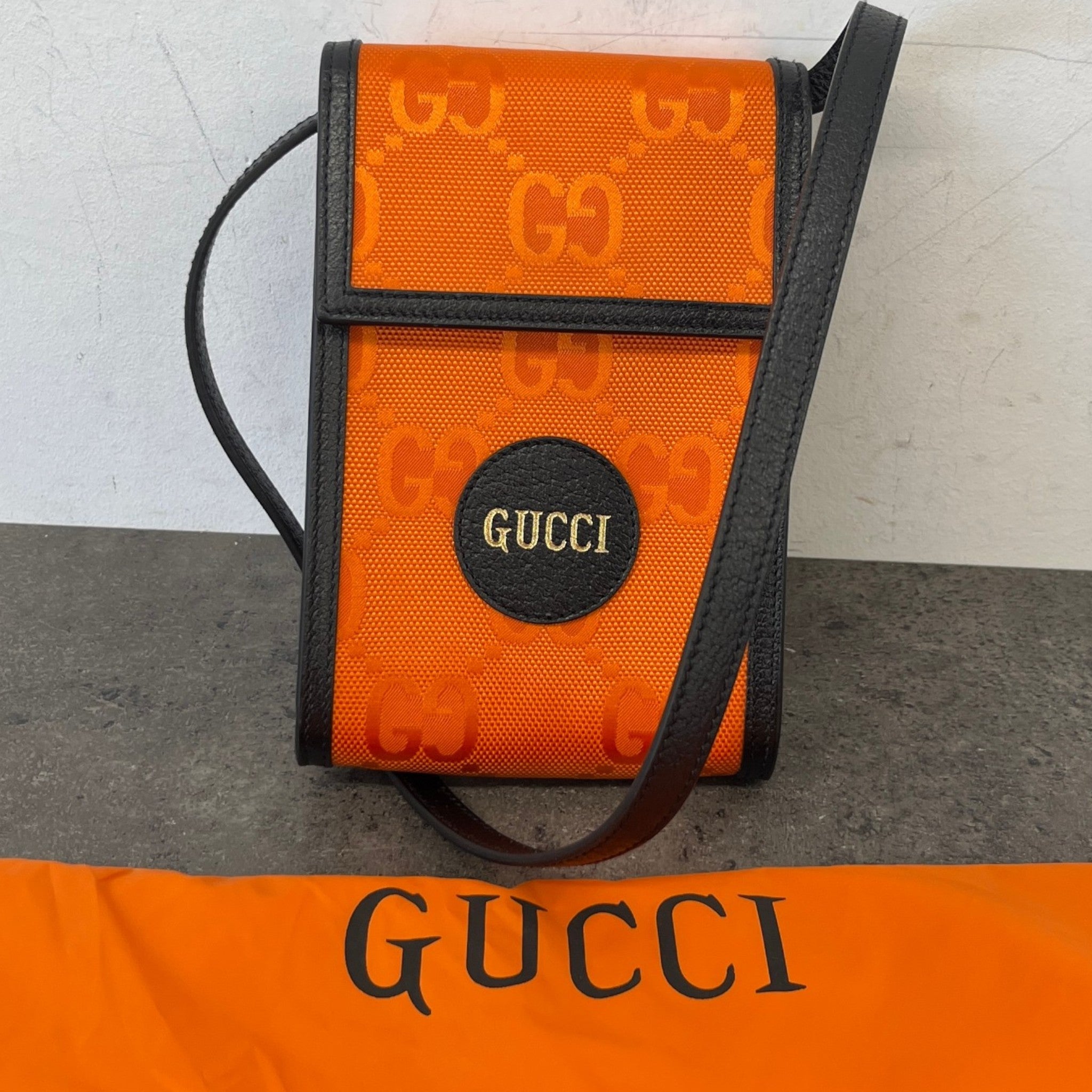 Men's Off The Grid Mini Crossbody Bag Orange