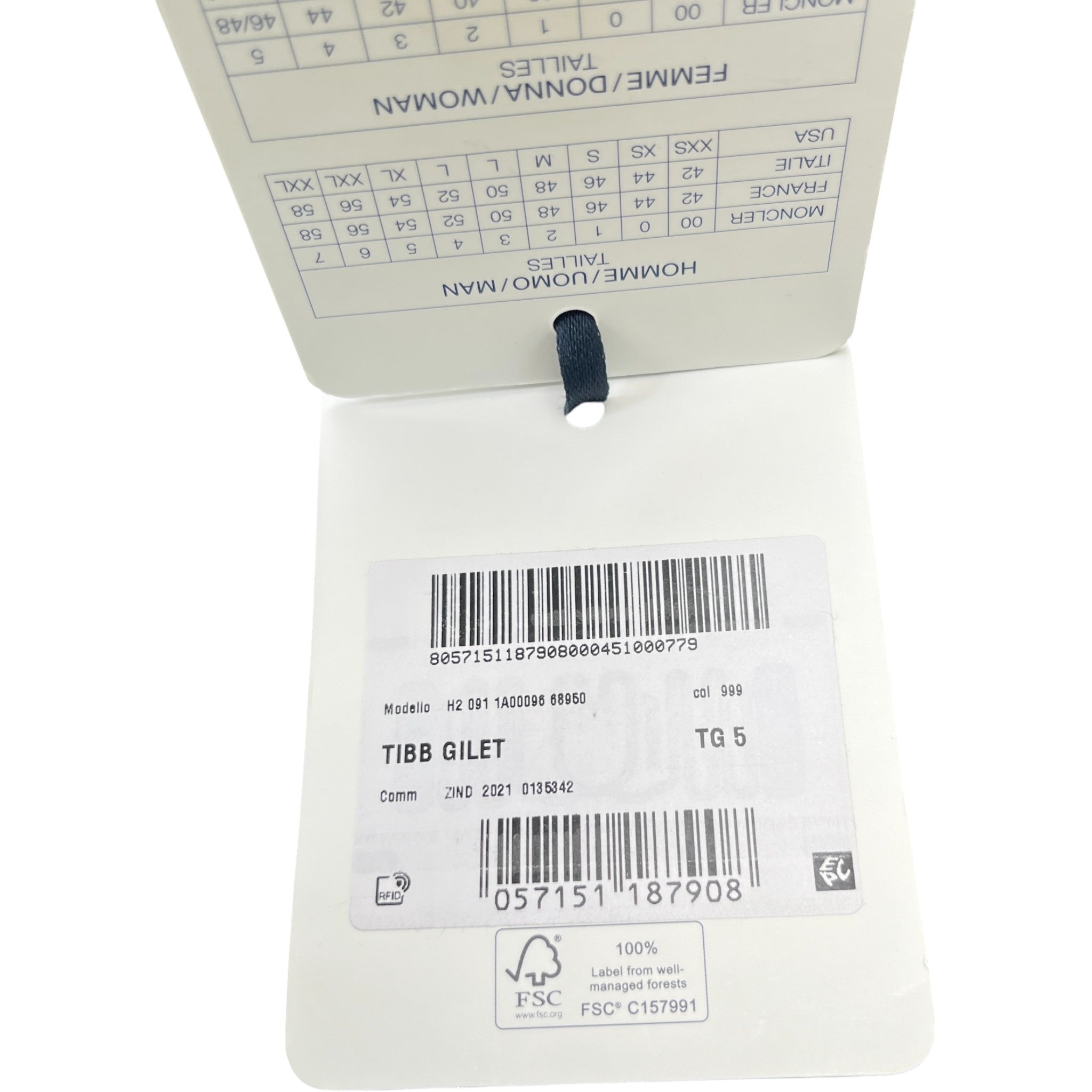 Men's Tibb Gilet Navy Size 5 / XXL