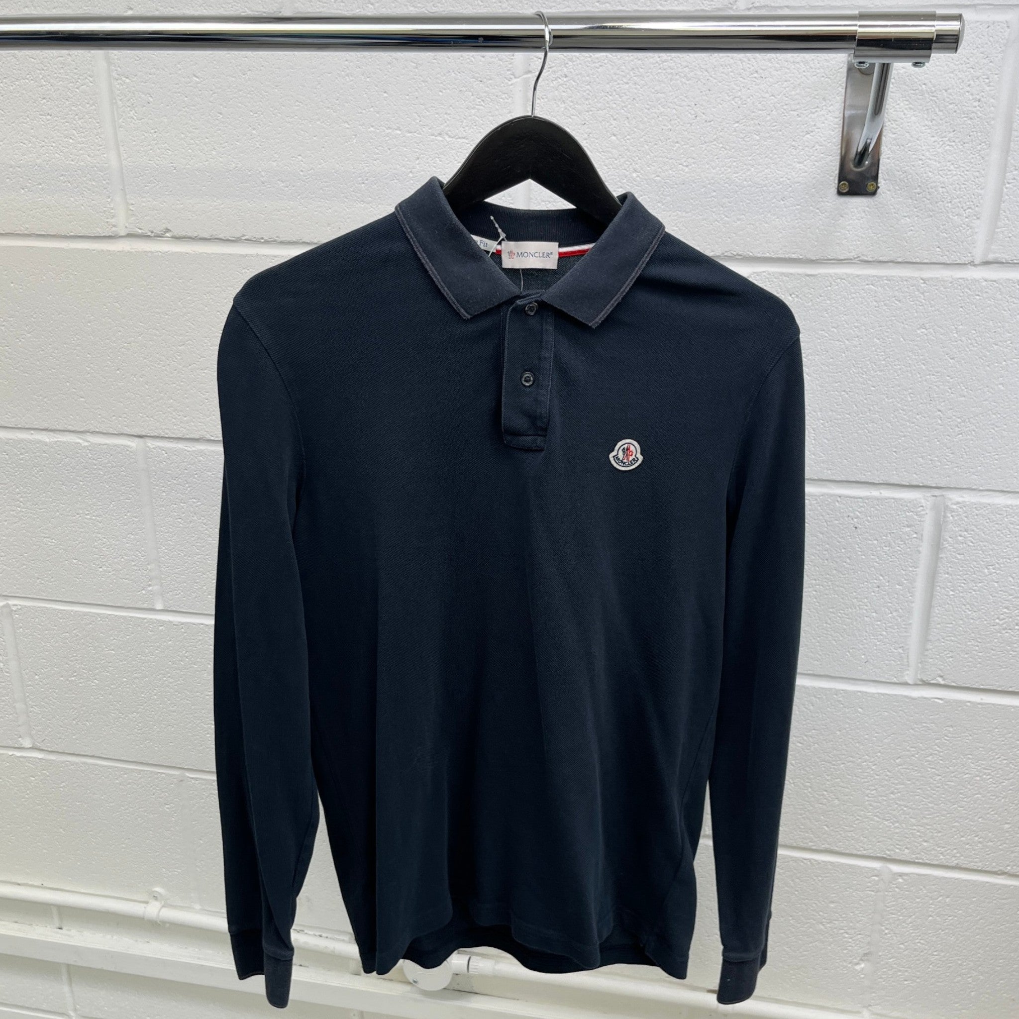 Men's Maglia Polo Shirt Navy Size L