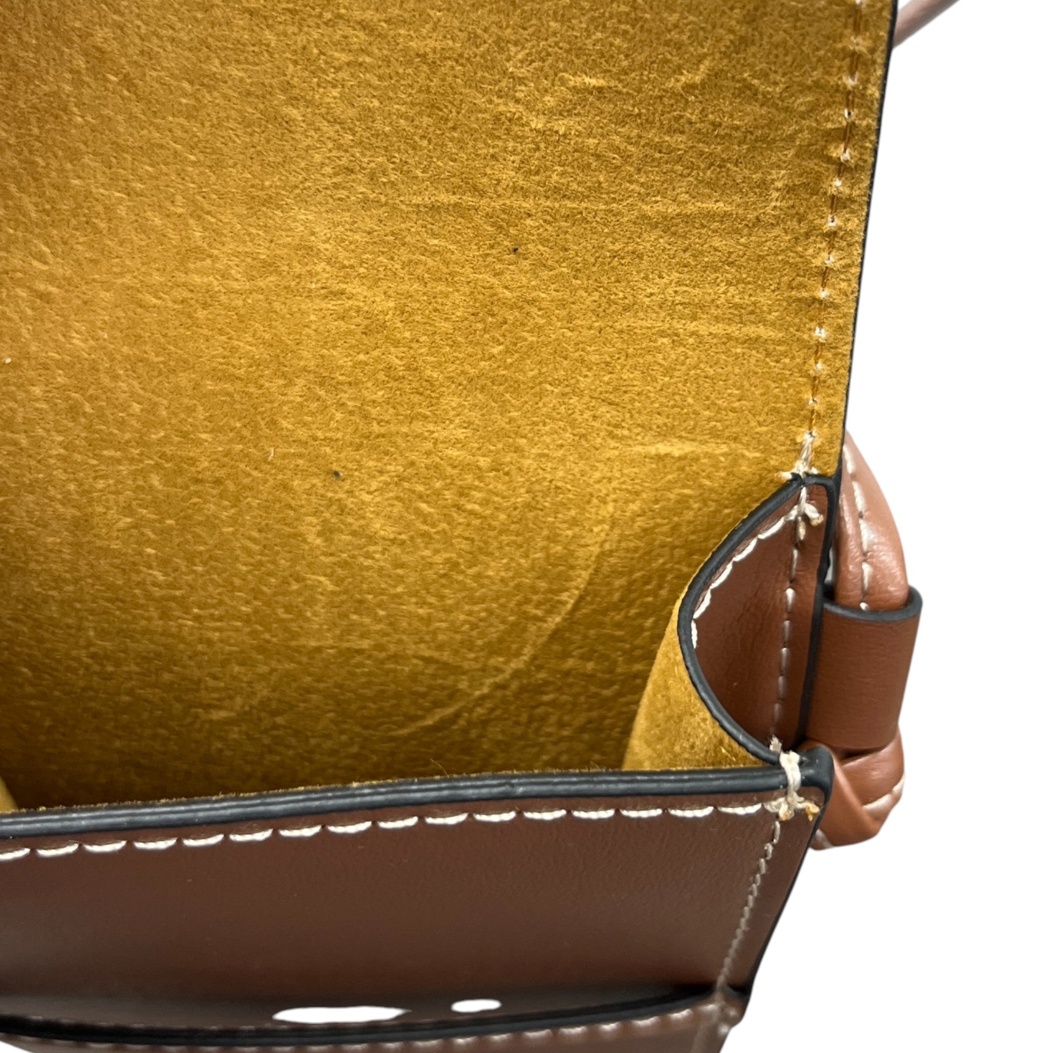 Men's Leather Phone Pouch Pouch Brown