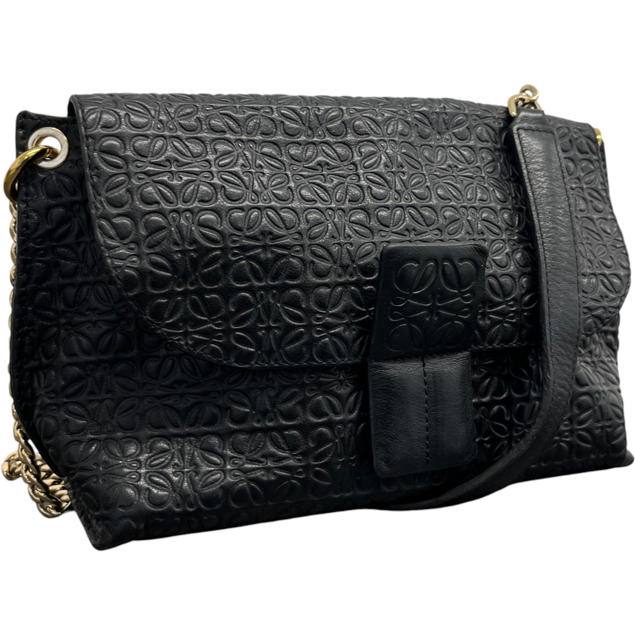 Women's Repeat Anagram Avenue Bag Black