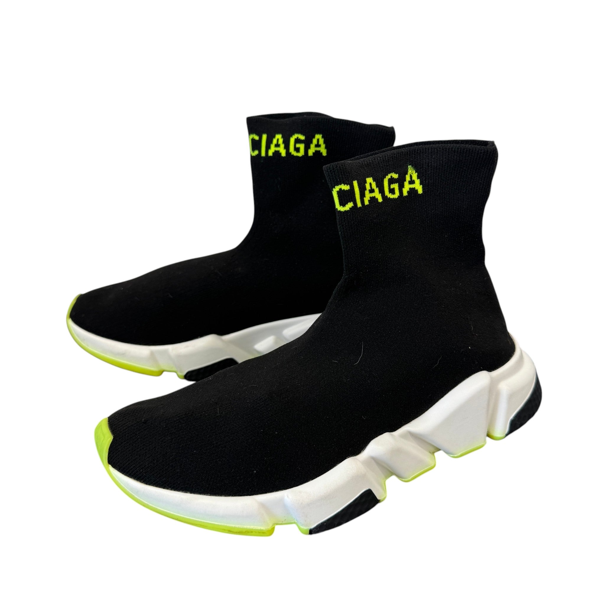Women's Speed Sock High Trainers Black Size EU 37 / UK 4