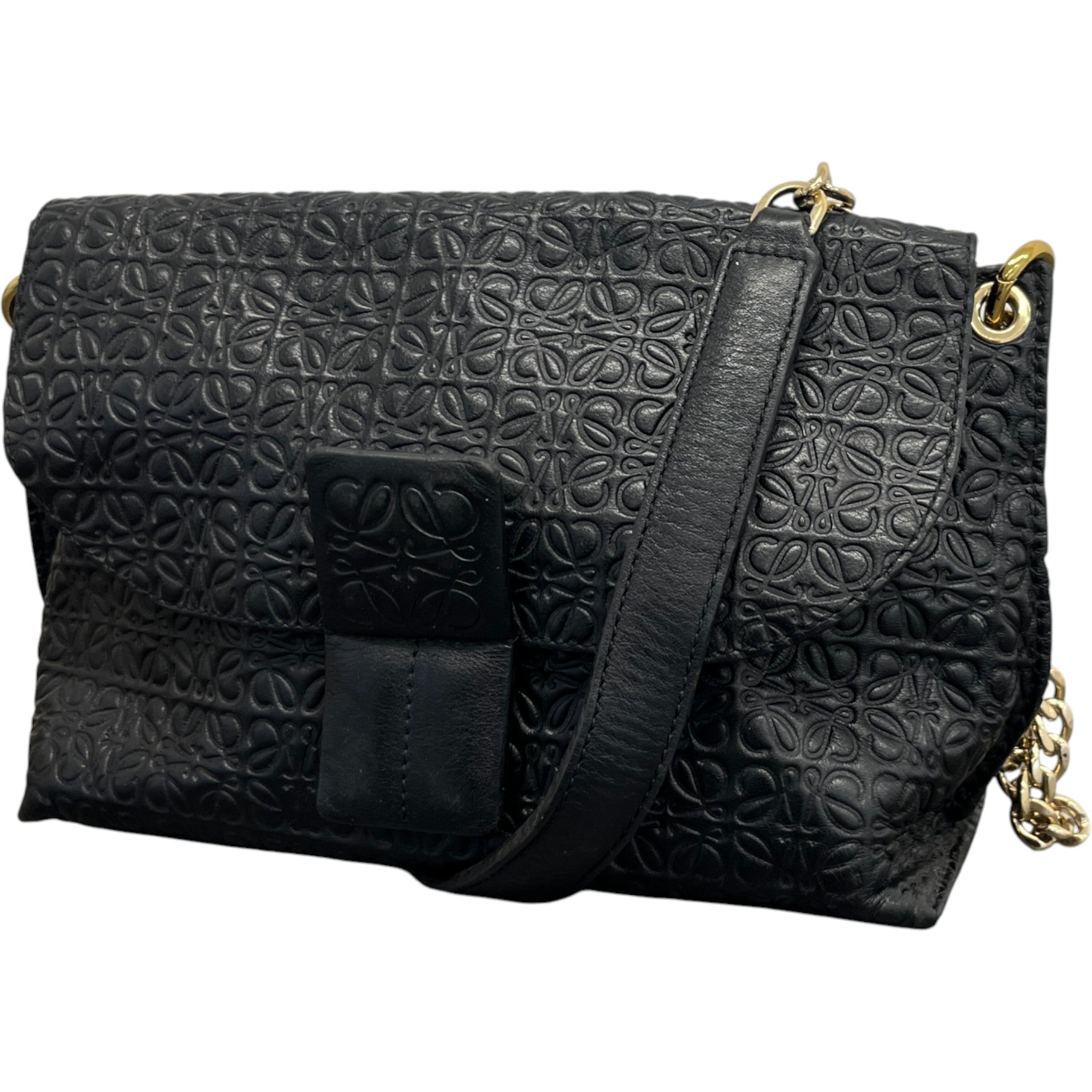 Women's Repeat Anagram Avenue Bag Black