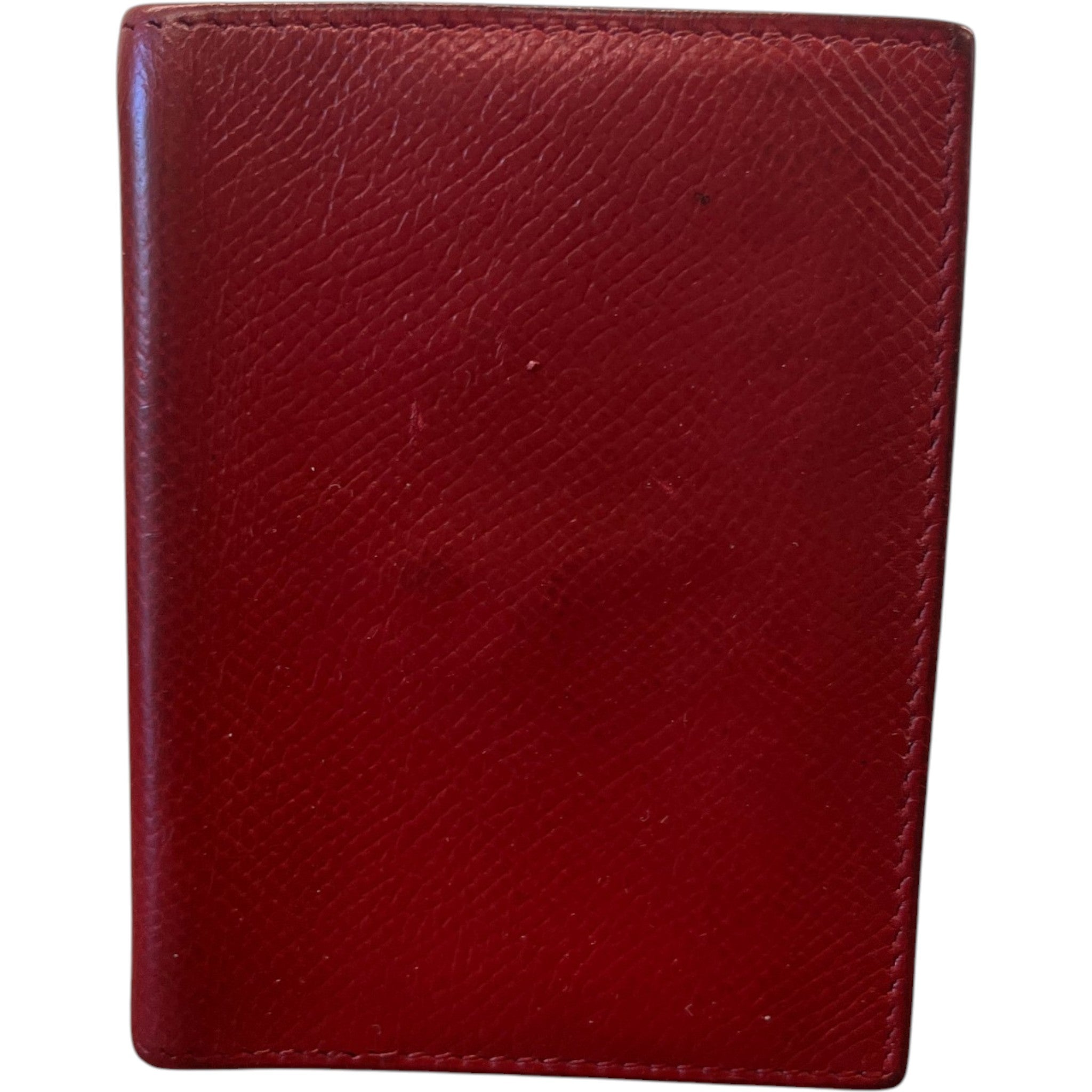 Men's Simple Mini Agenda Wallet Burgundy