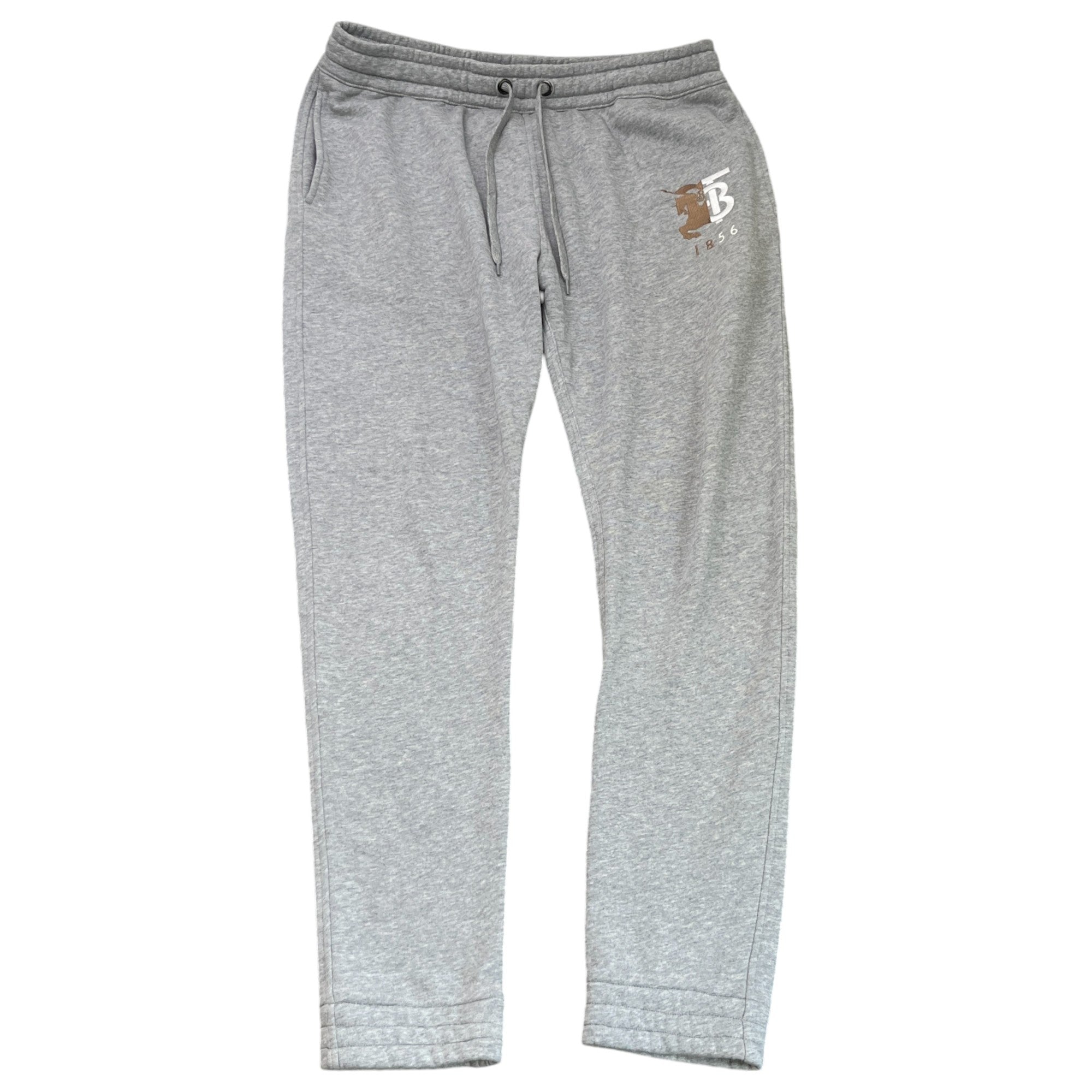 Men's Embroidered Logo Joggers Grey Size L