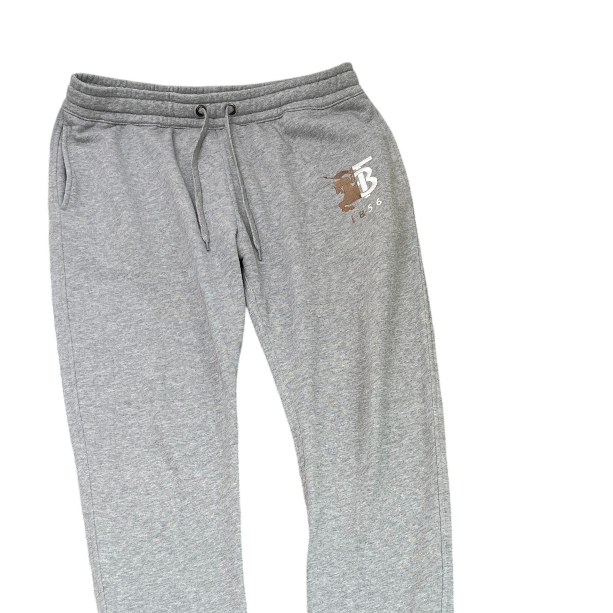 Men's Embroidered Logo Joggers Grey Size L