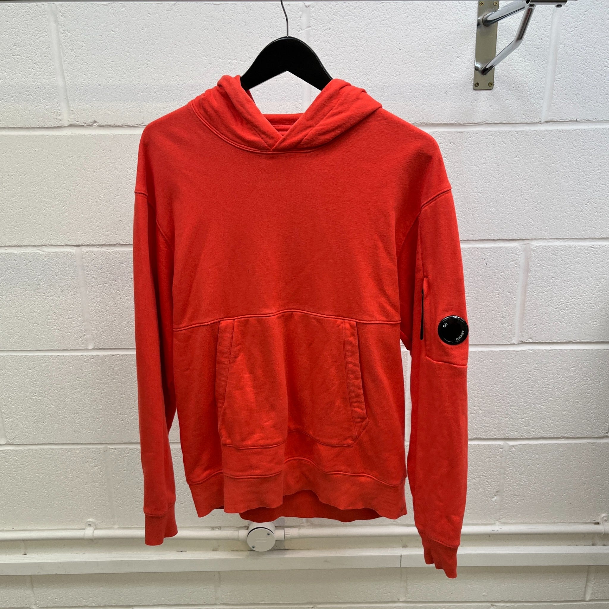 Men's Lens Logo Hoodie Orange Size L