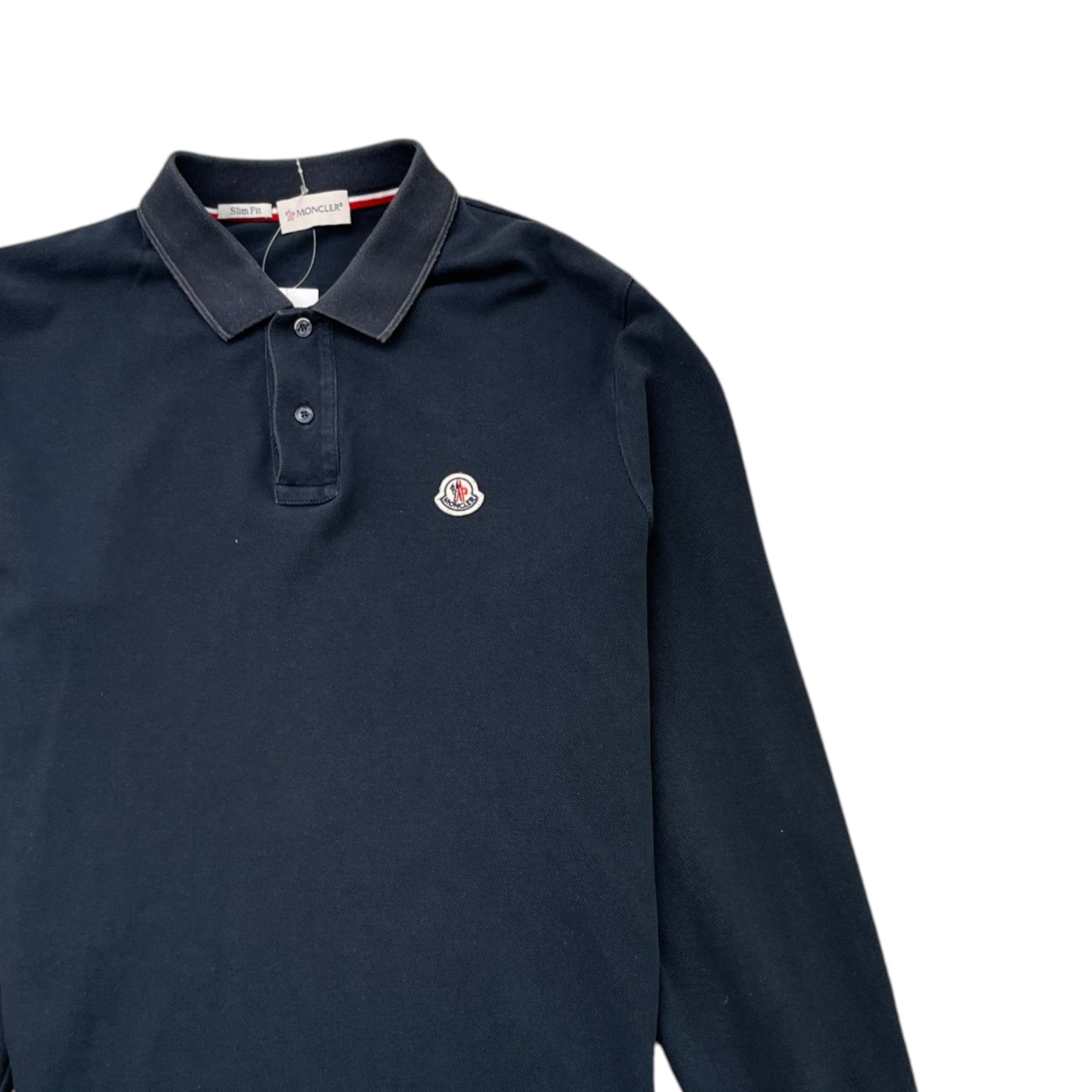 Men's Maglia Polo Shirt Navy Size L