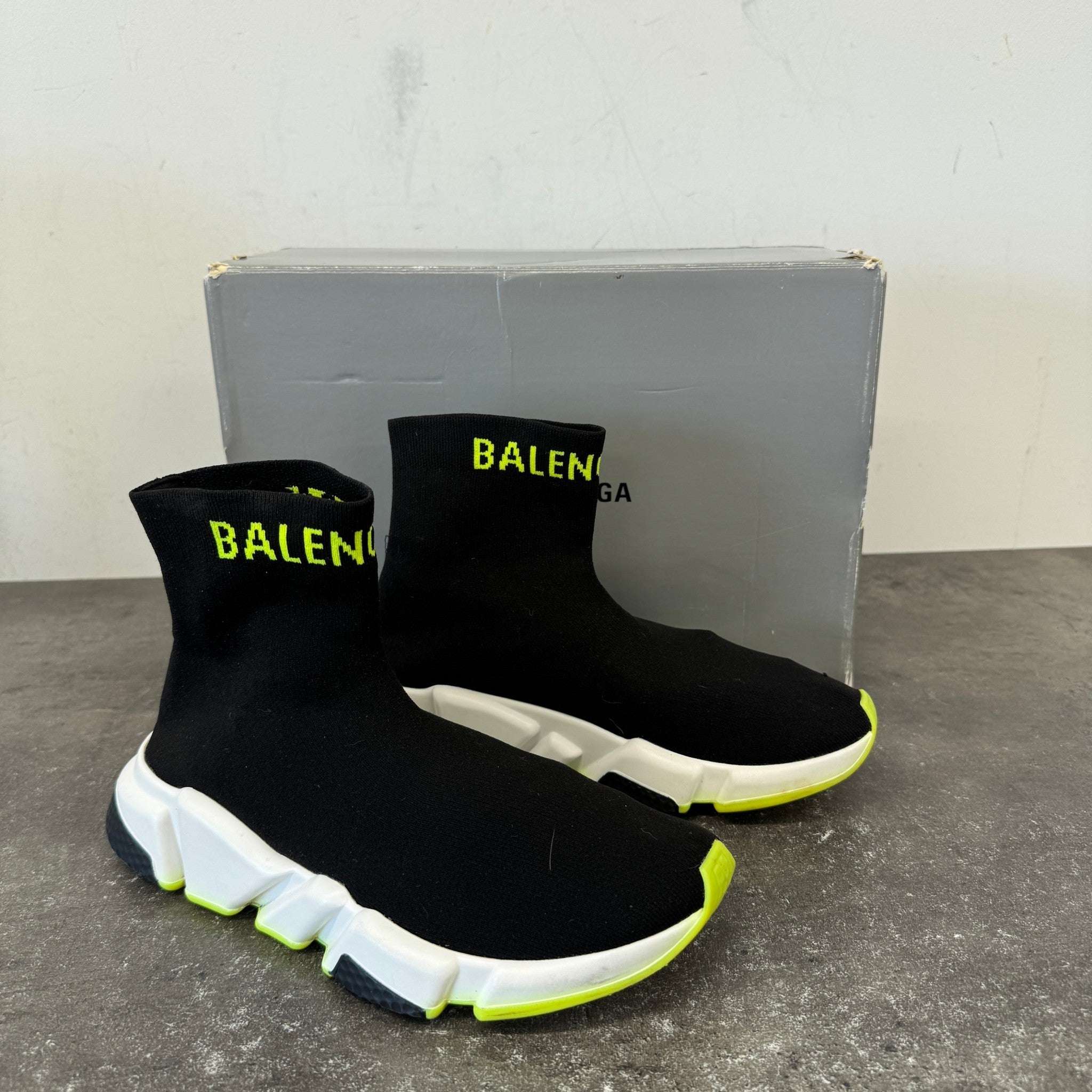 Women's Speed Sock High Trainers Black Size EU 37 / UK 4