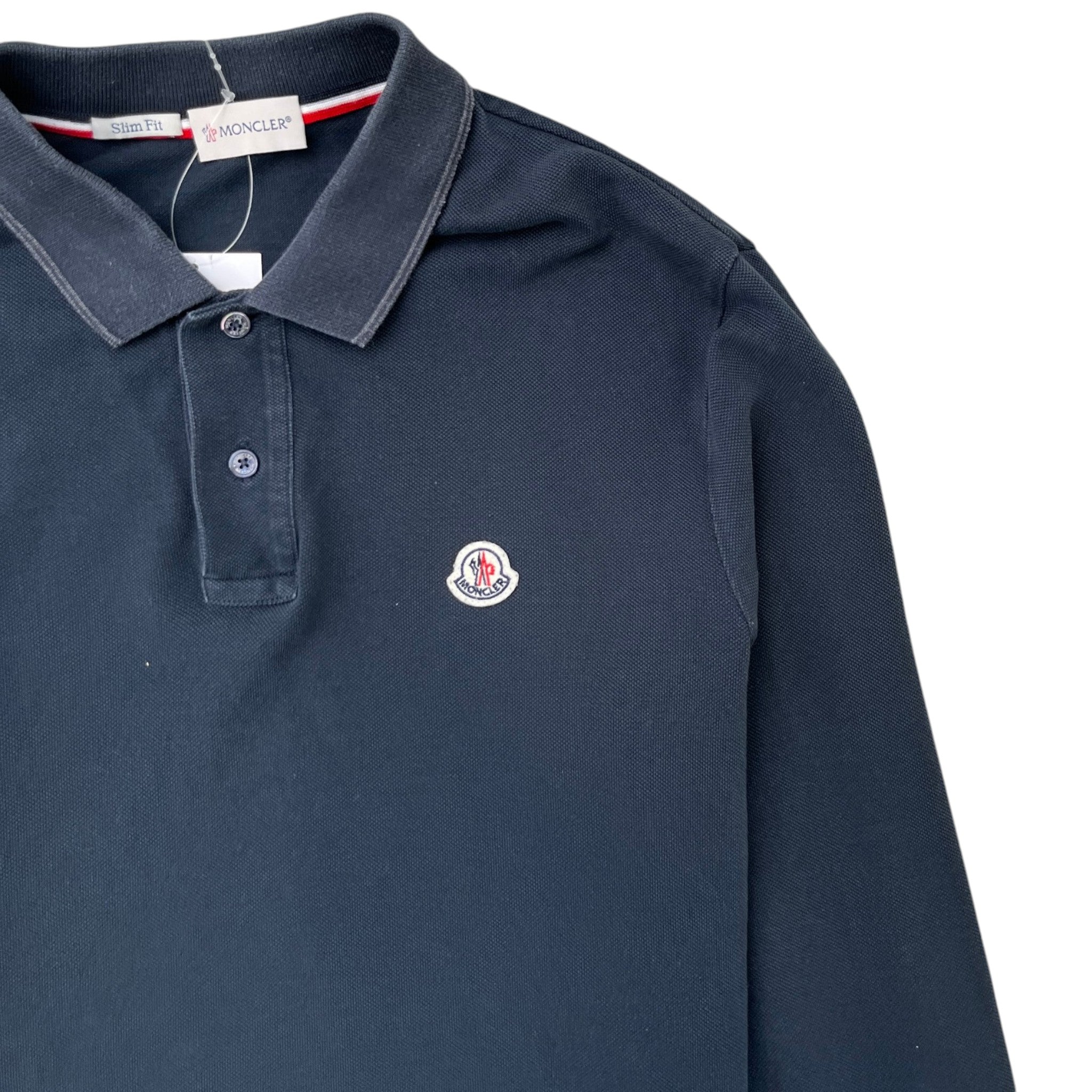 Men's Maglia Polo Shirt Navy Size L