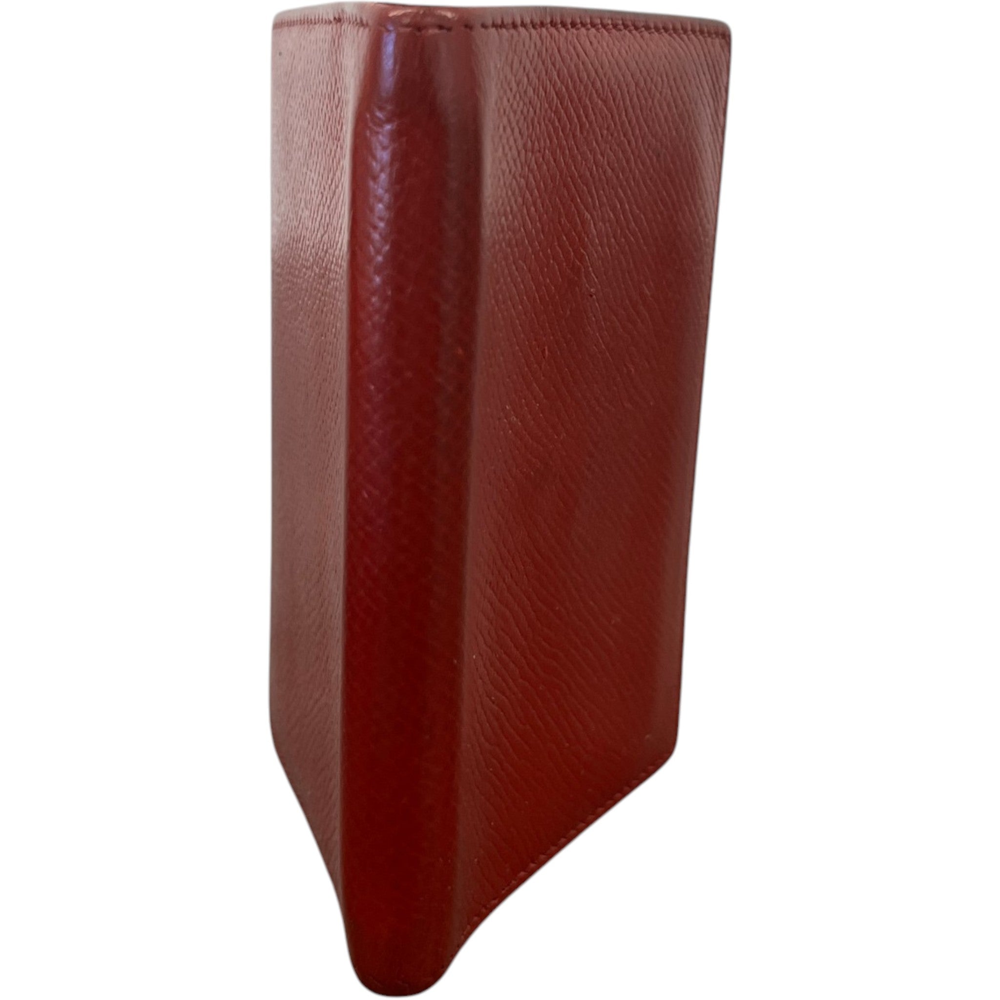 Men's Simple Mini Agenda Wallet Burgundy