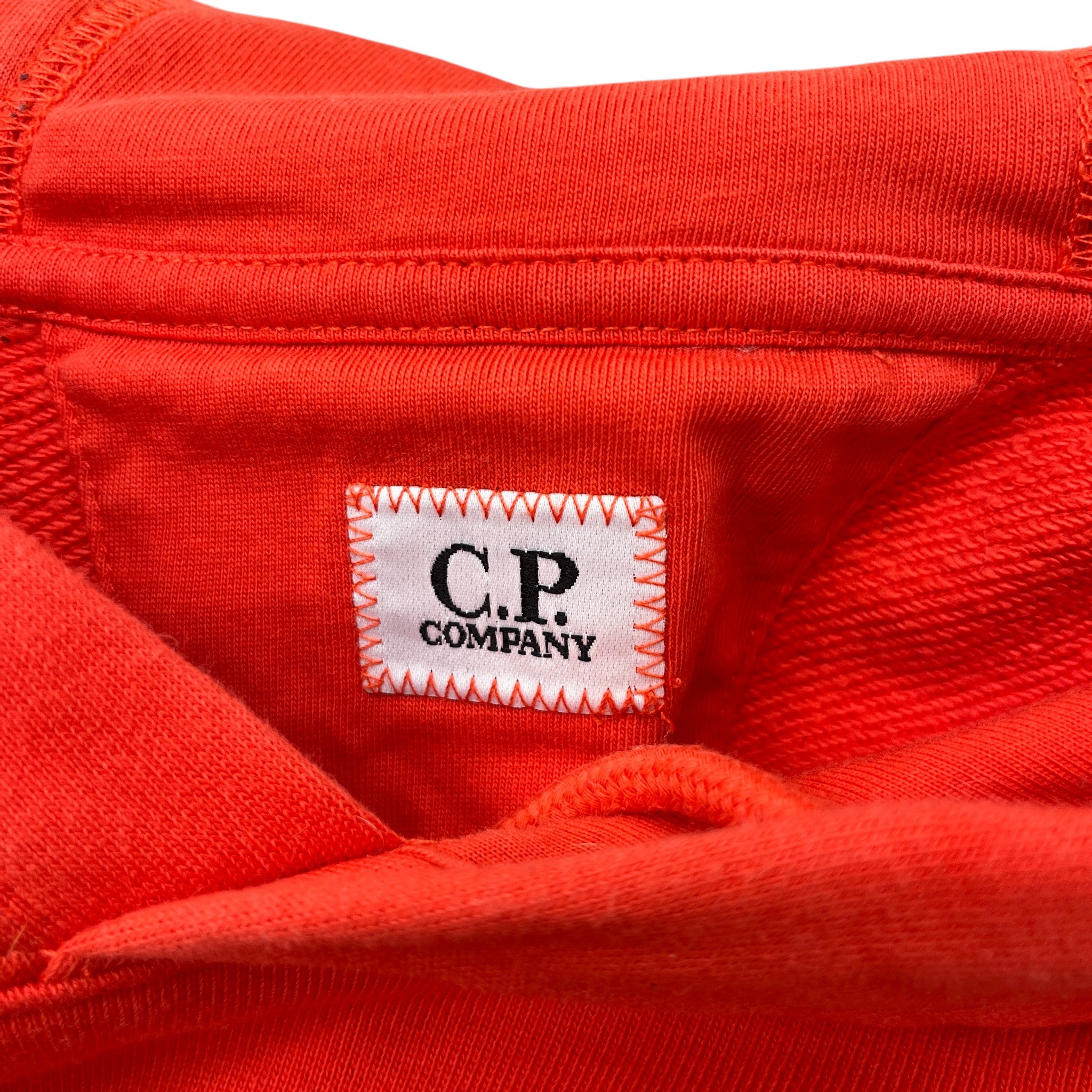 Men's Lens Logo Hoodie Orange Size L