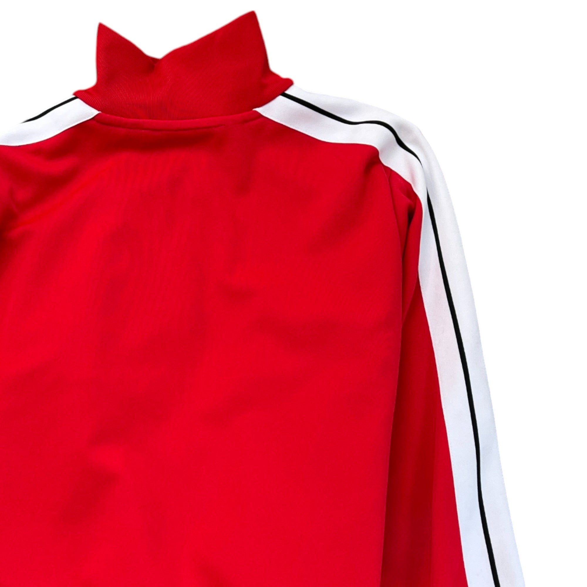 Men's Printed Logo Track Jacket Red Size M