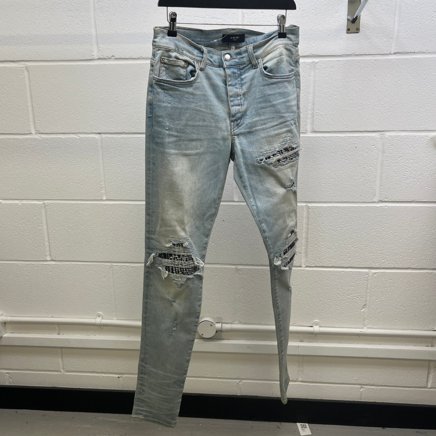 Men's Mx1 Distressed Jeans Blue Size Waist 32"