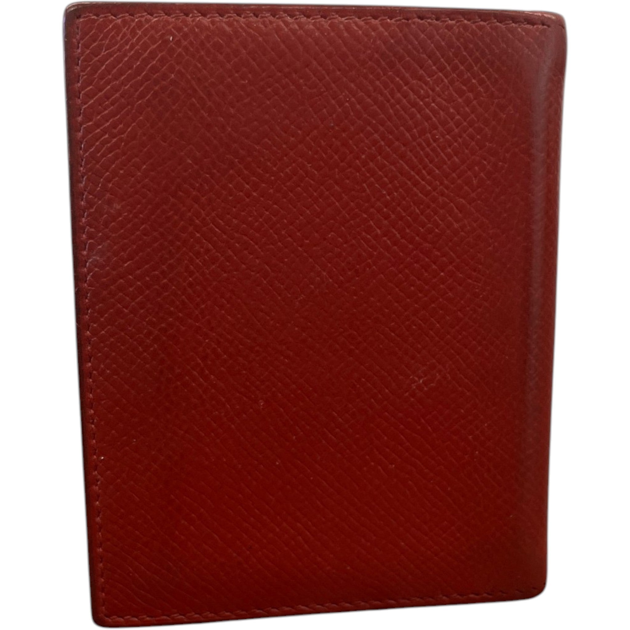 Men's Simple Mini Agenda Wallet Burgundy
