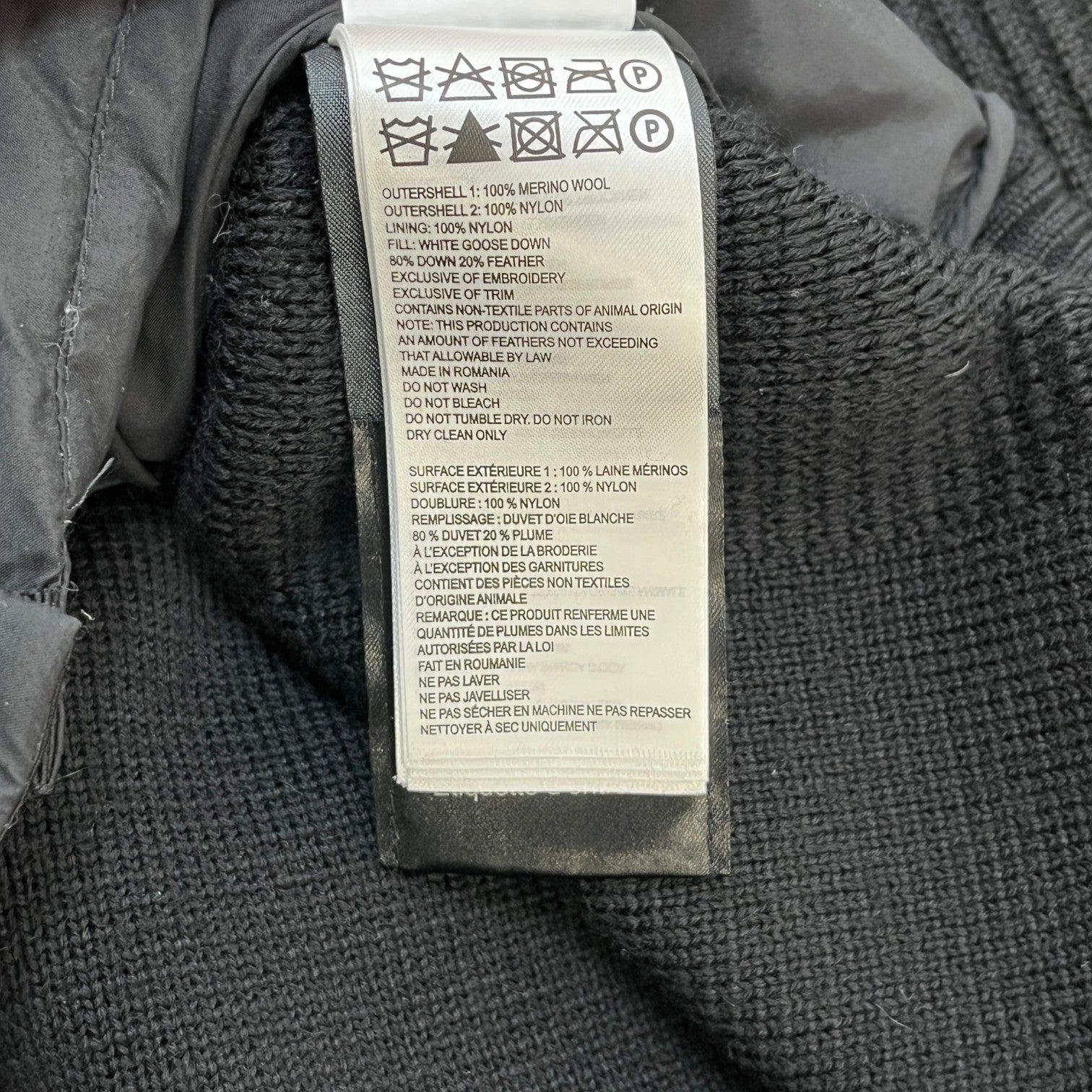 Men's Hybridge Knit Jacket Black Size L