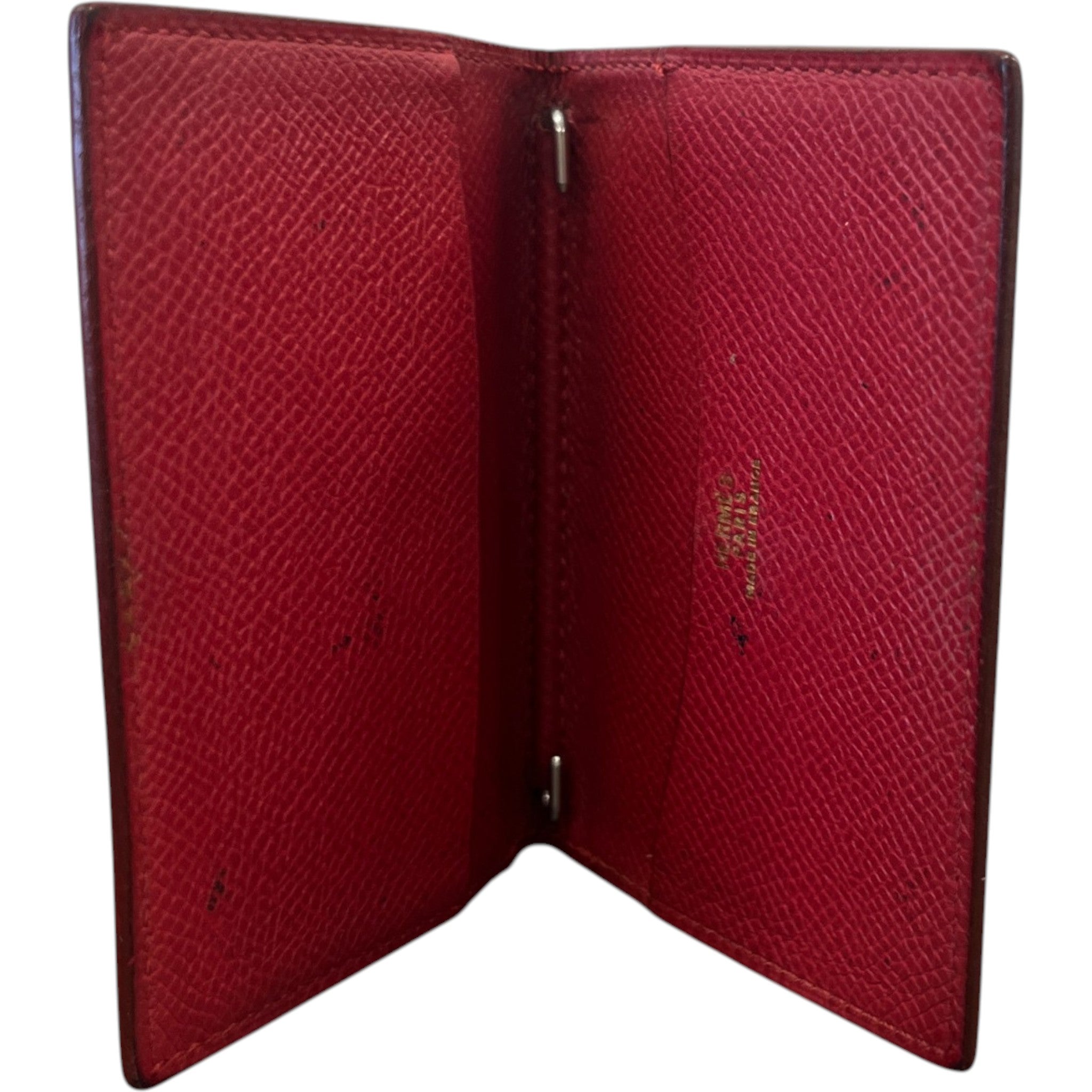 Men's Simple Mini Agenda Wallet Burgundy