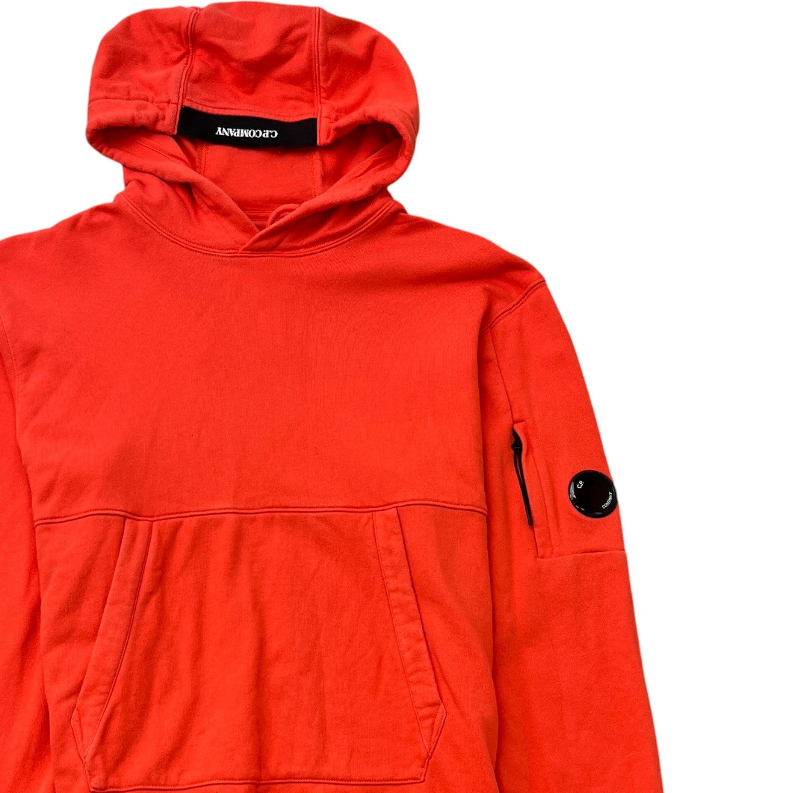 Men's Lens Logo Hoodie Orange Size L