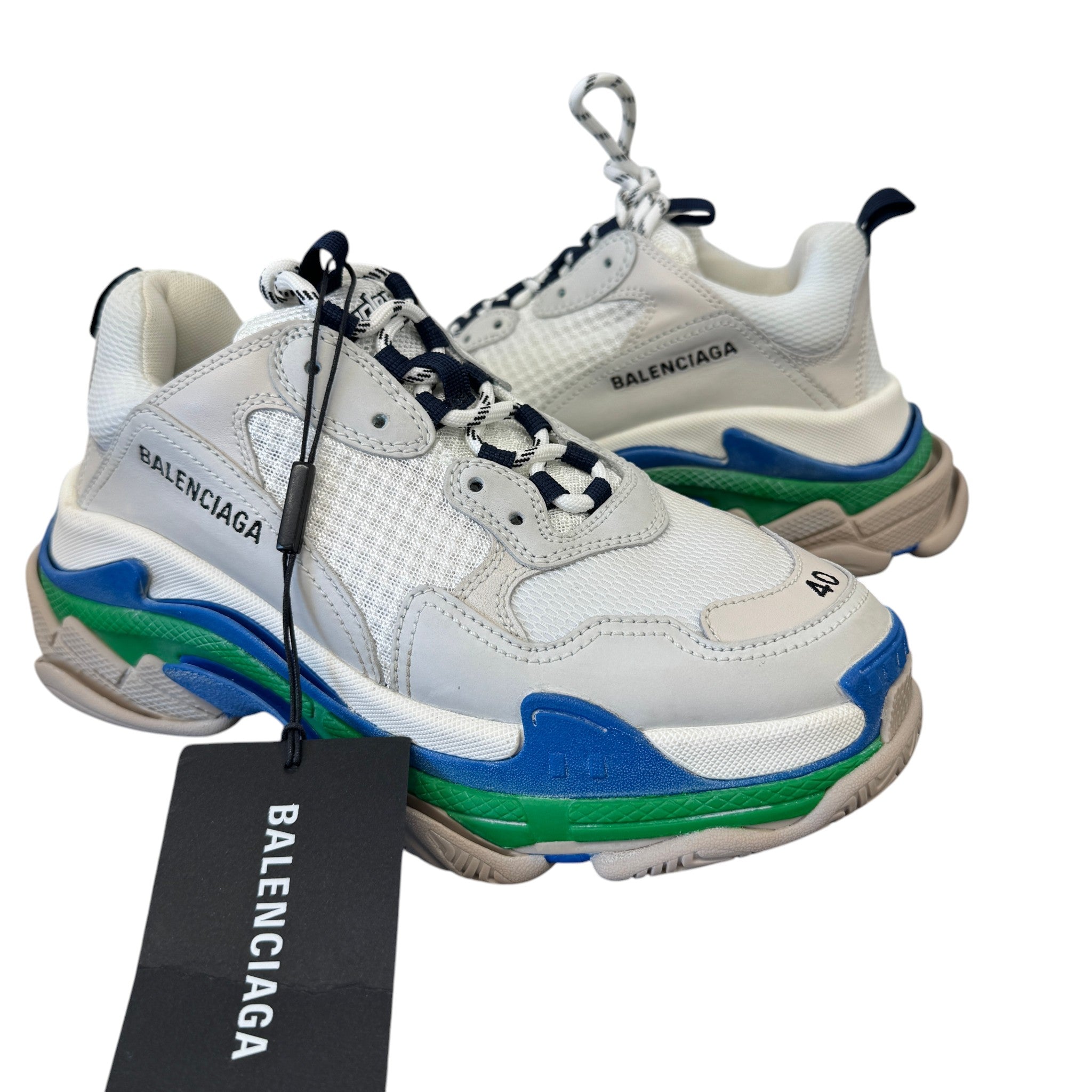 Men's Triple S Low Trainers White Size EU 40 / UK 6