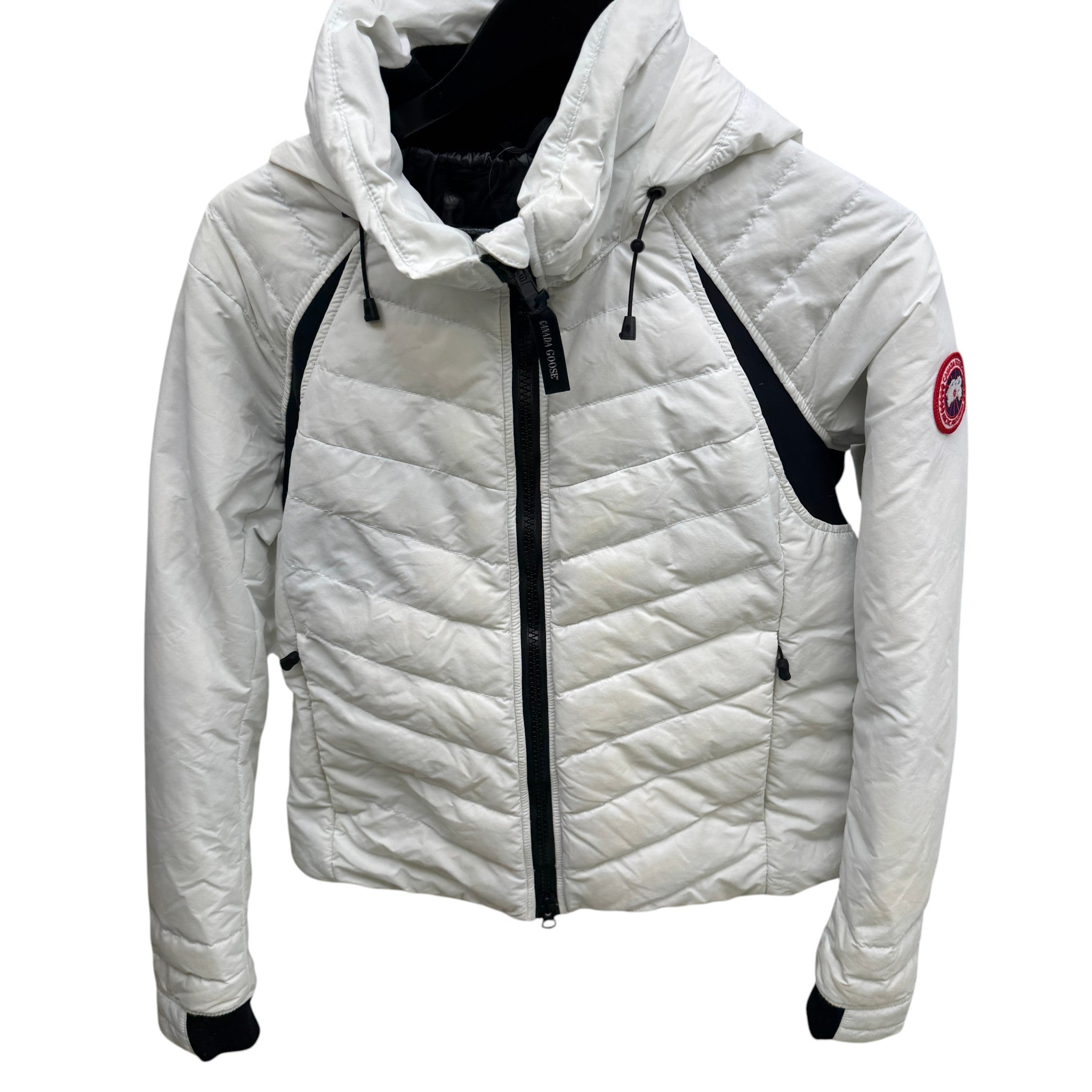 Women's Hybridge Base Down Jacket White Size M