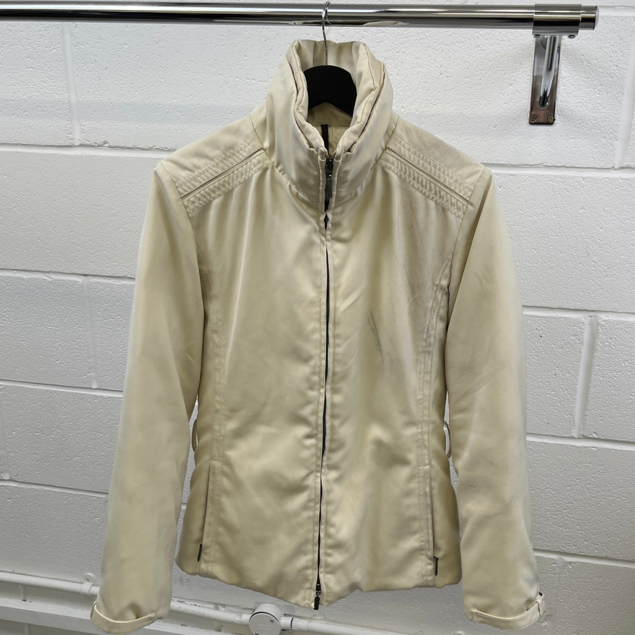 Women's Ski Down Jacket Beige Size 2 / UK 12