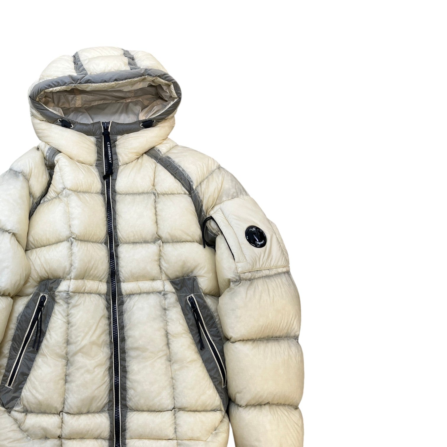 Men's D.D Shell Lens Down Jacket Beige Size S