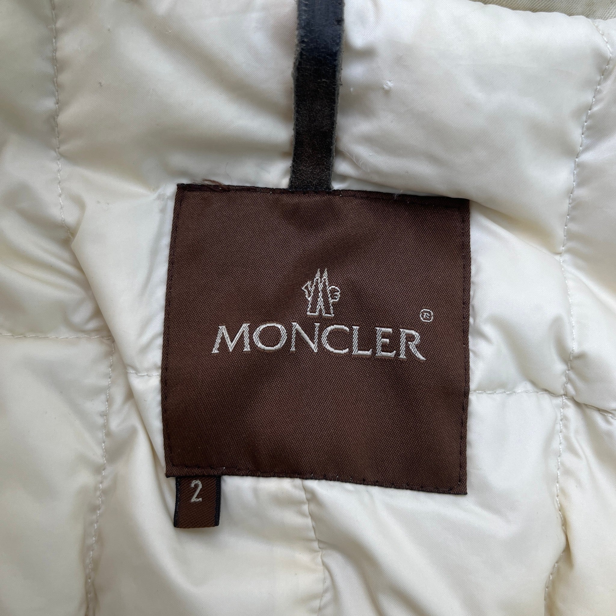 Women's Ski Down Jacket Beige Size 2 / UK 12