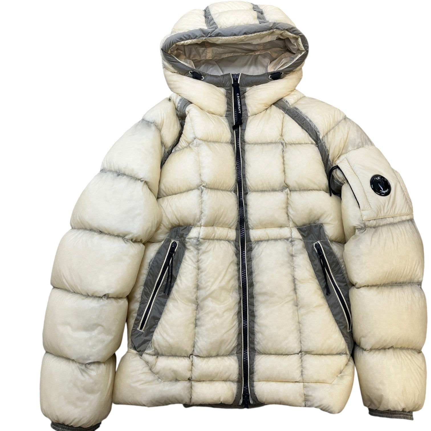 Men's D.D Shell Lens Down Jacket Beige Size S