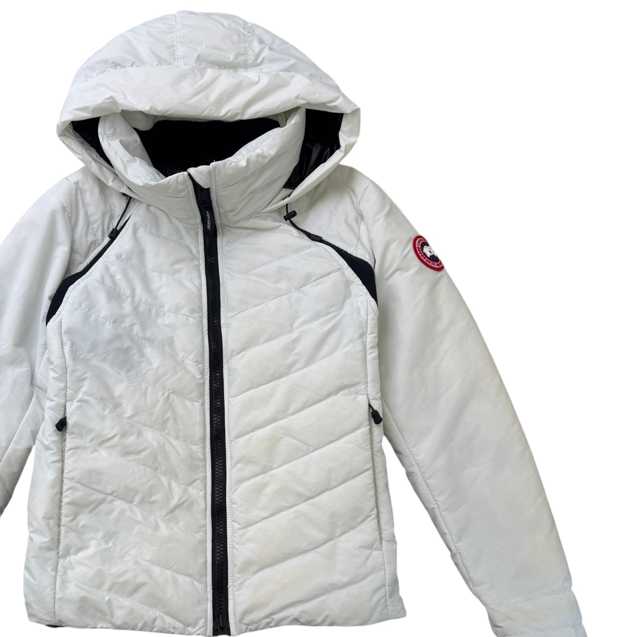 Women's Hybridge Base Down Jacket White Size M
