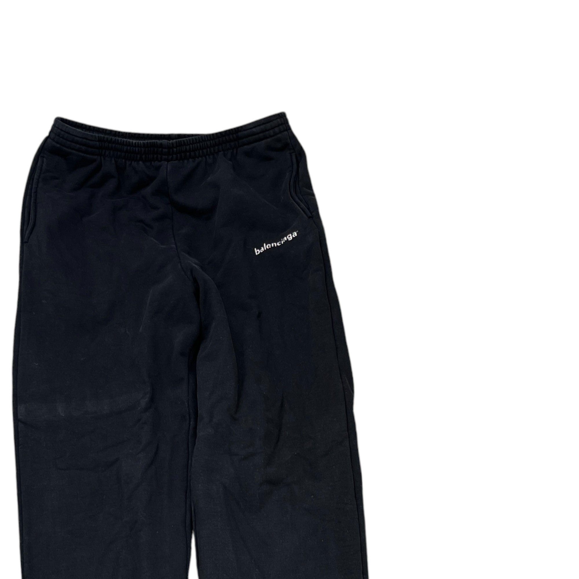 Men's Logo Print Joggers Black Size XS