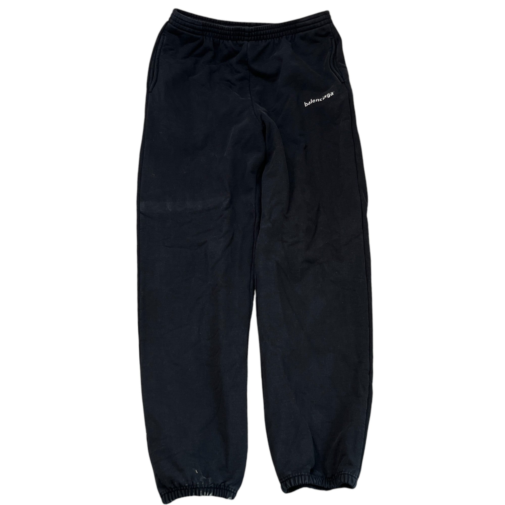 Men's Logo Print Joggers Black Size XS
