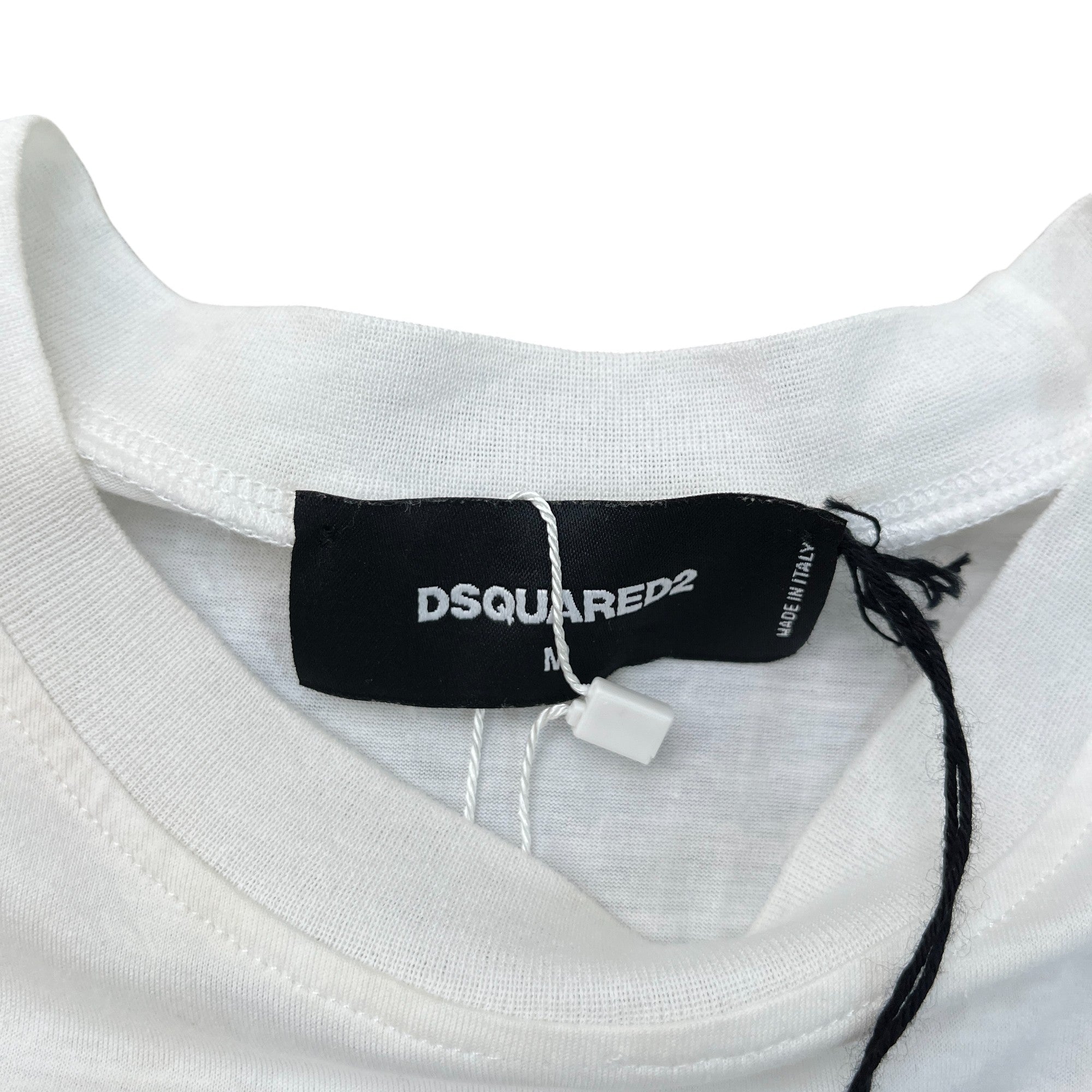 Men's Plaque Logo T-Shirt White Size M