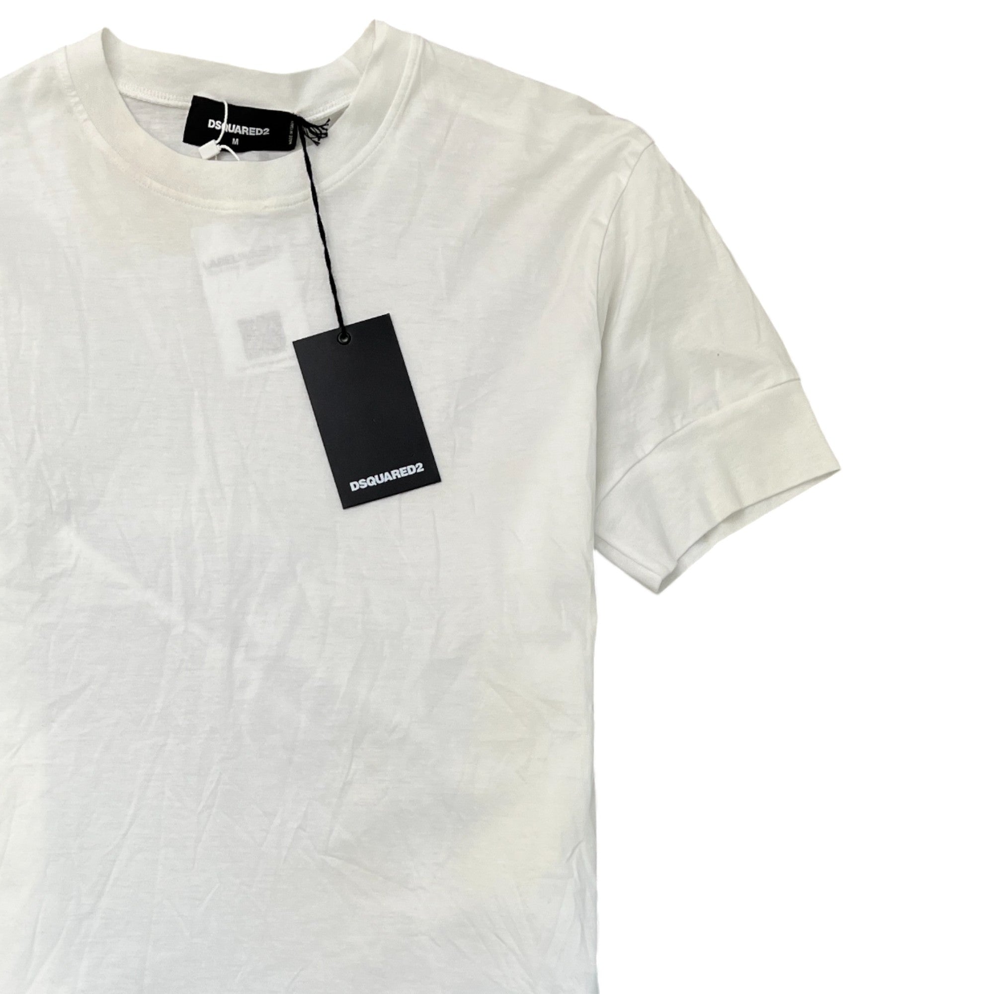 Men's Plaque Logo T-Shirt White Size M