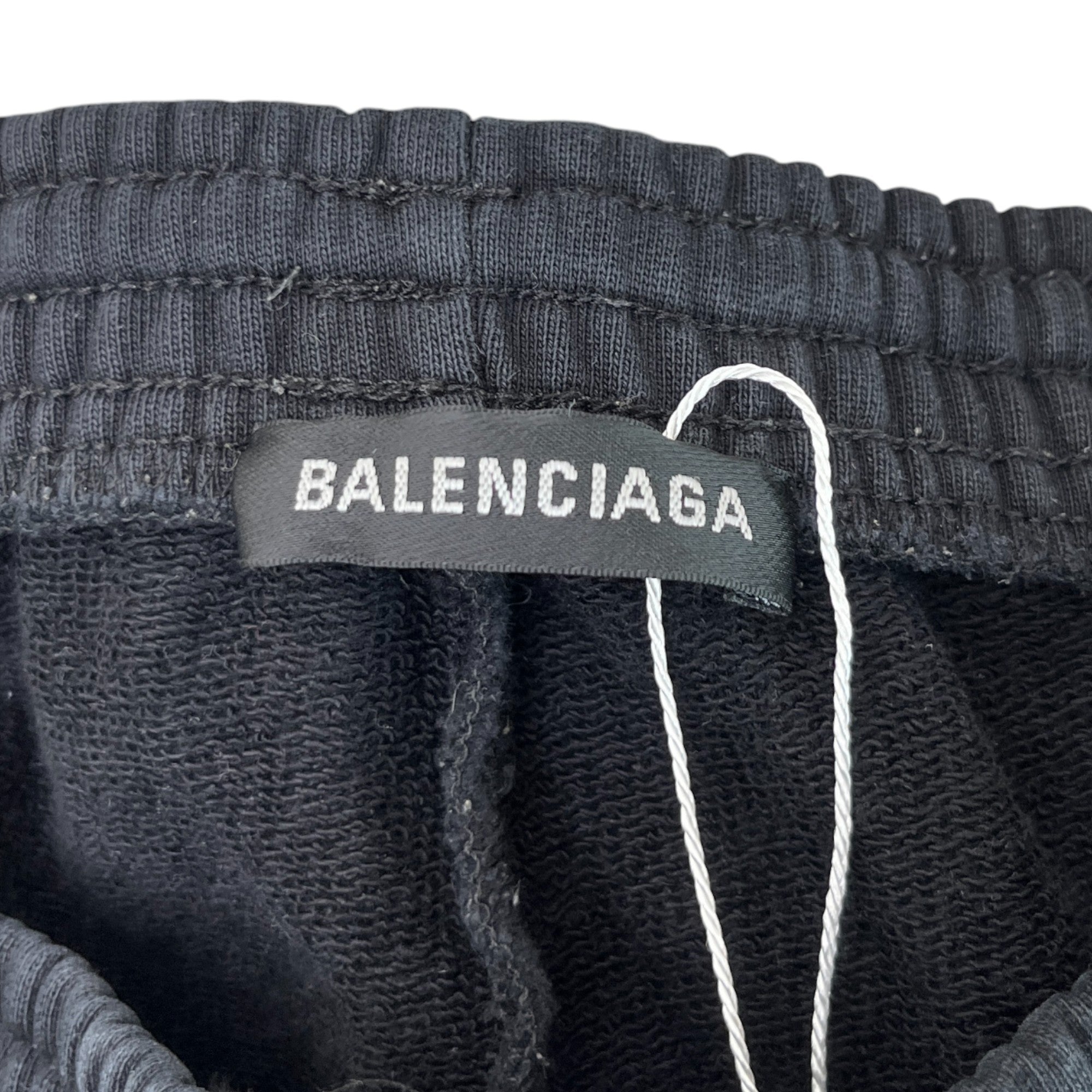 Men's Logo Print Joggers Black Size XS