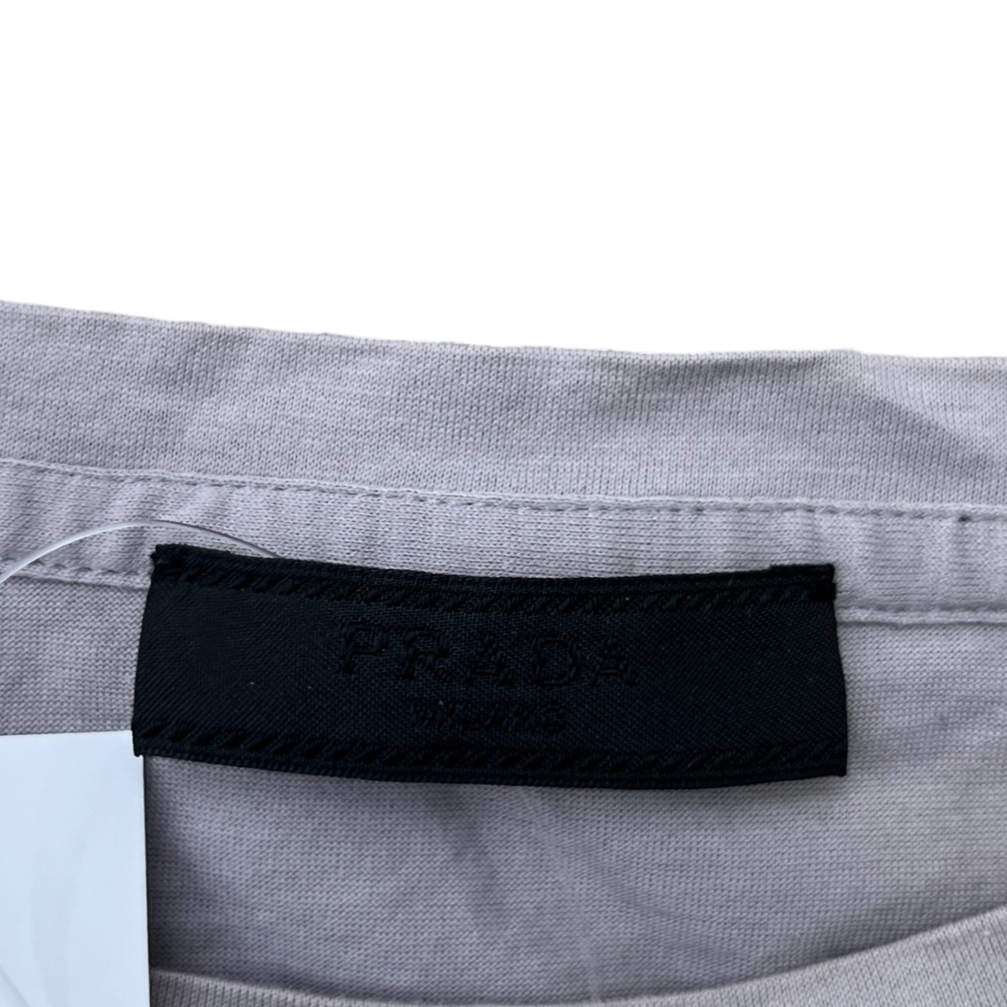 Men's Embroidered Logo T-Shirt Grey Size L