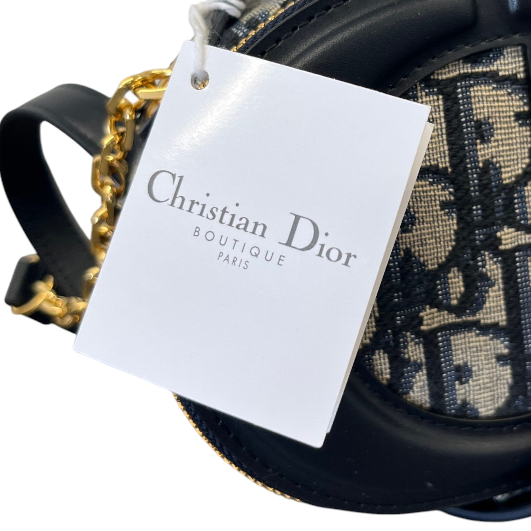 Women's Cd Signature Oval Camera Bag Navy