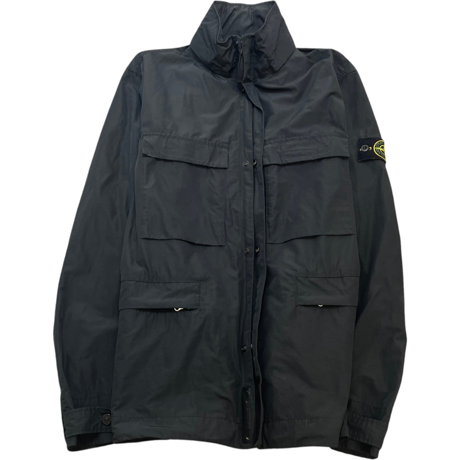 Men's Applique Logo Micro Reps Jacket Black Size M