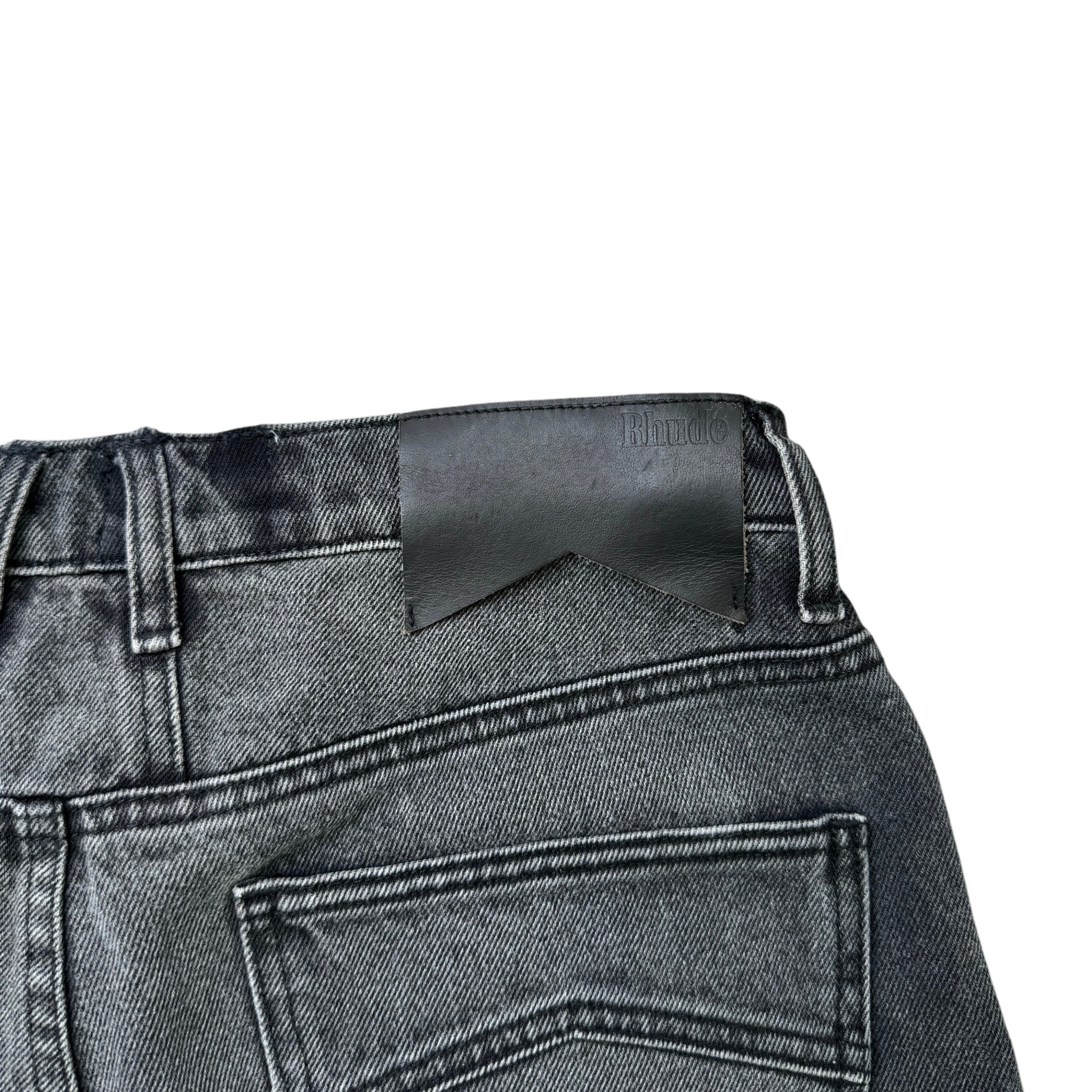 Men's 90S Wide Leg Washed Jeans Black Size Waist 34"